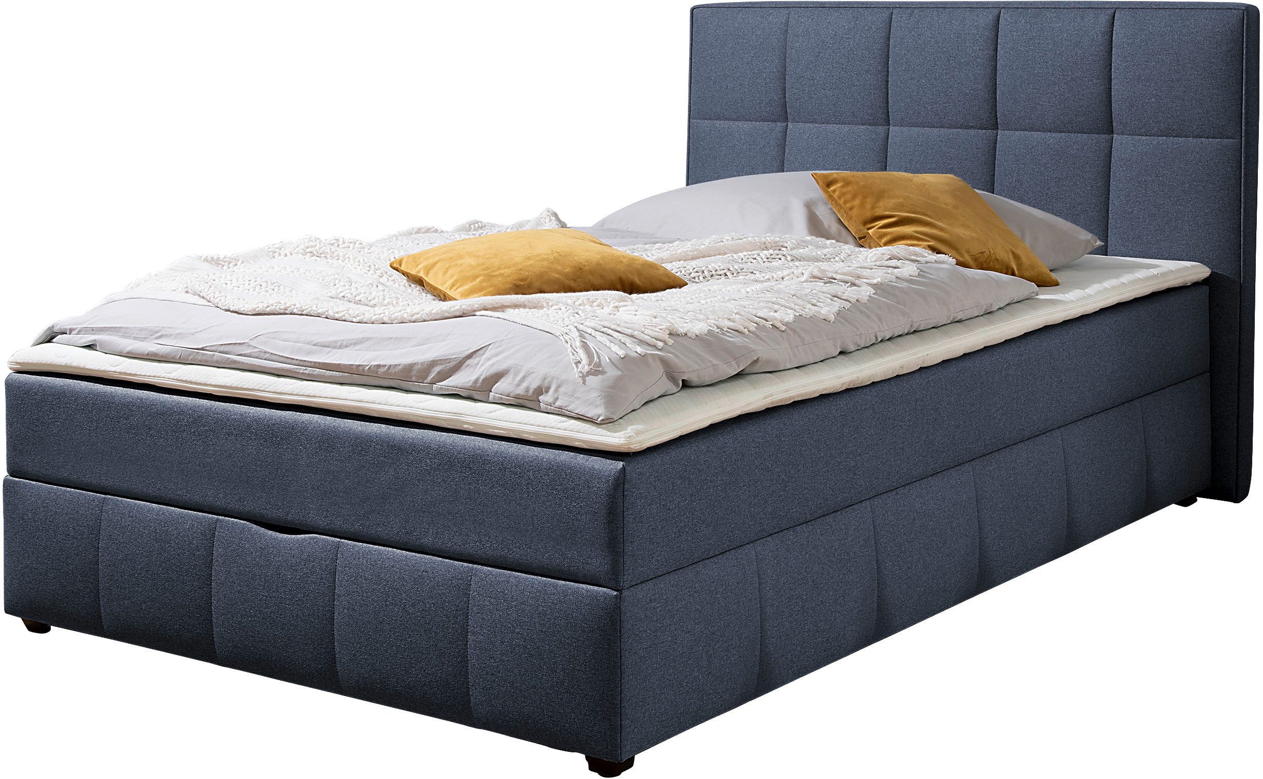 Home affaire Boxbett Niemes inkl. Bettkasten und Topper, auch in Überlänge erhältlich, Boxbett mit Bettkasten, inkl. Topper