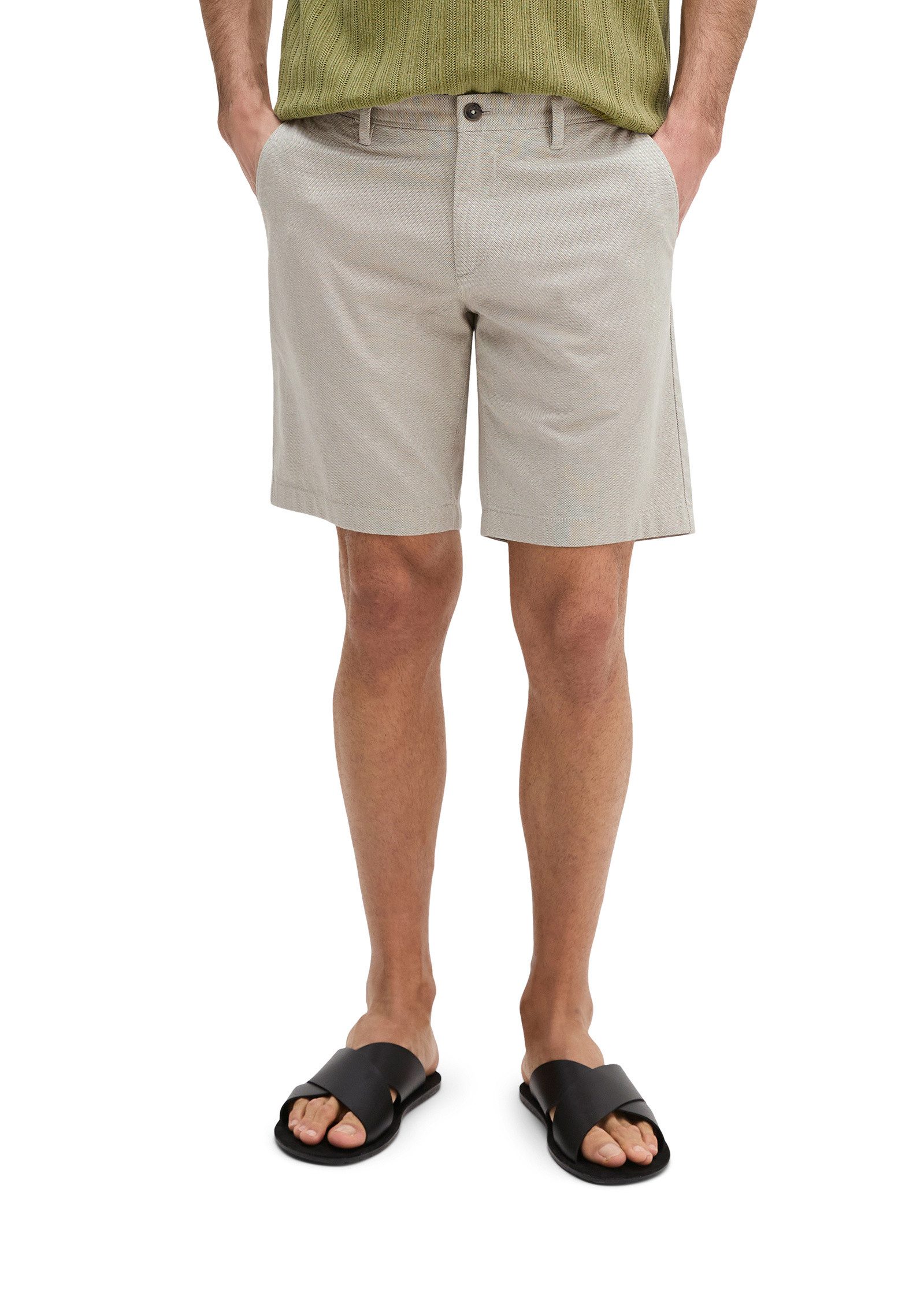 Marc O'Polo Shorts aus Bio-Baumwoll-Mix