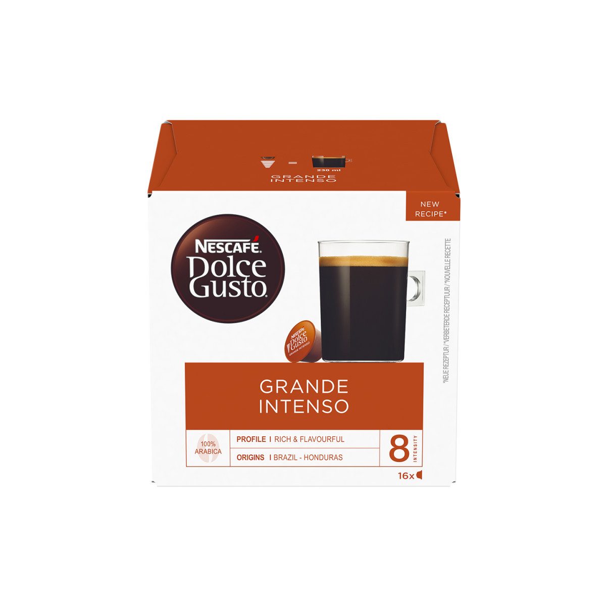 NESCAFE Kaffee Kaffeekapseln NESCAFÉ® Dolce Gusto® Grande Intenso, 16 Stk.