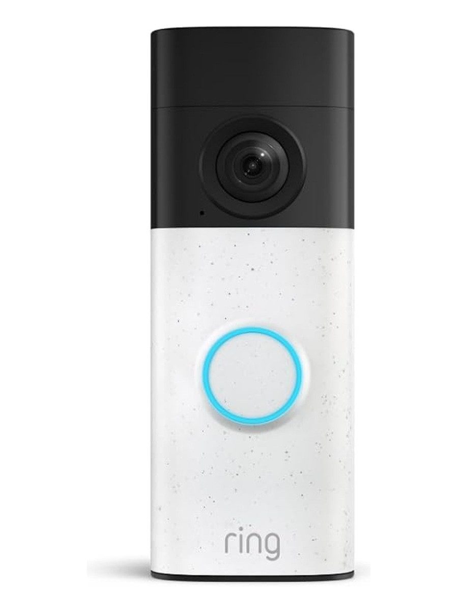 Ring Gegensprechanlage Battery Video Doorbell 2. Gen. 2K, für Haustür, Kopf-bis-Fuß-Ansicht, Akku, WLAN