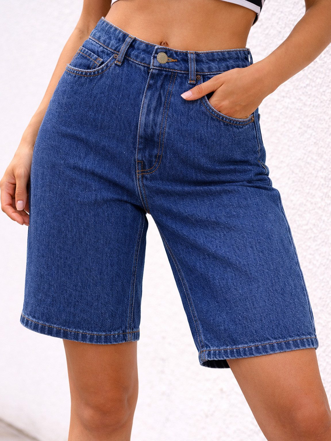urbandreamz Shorts Damen Bermudas kurze Hose Baumwolle Chino Sommer Hose
