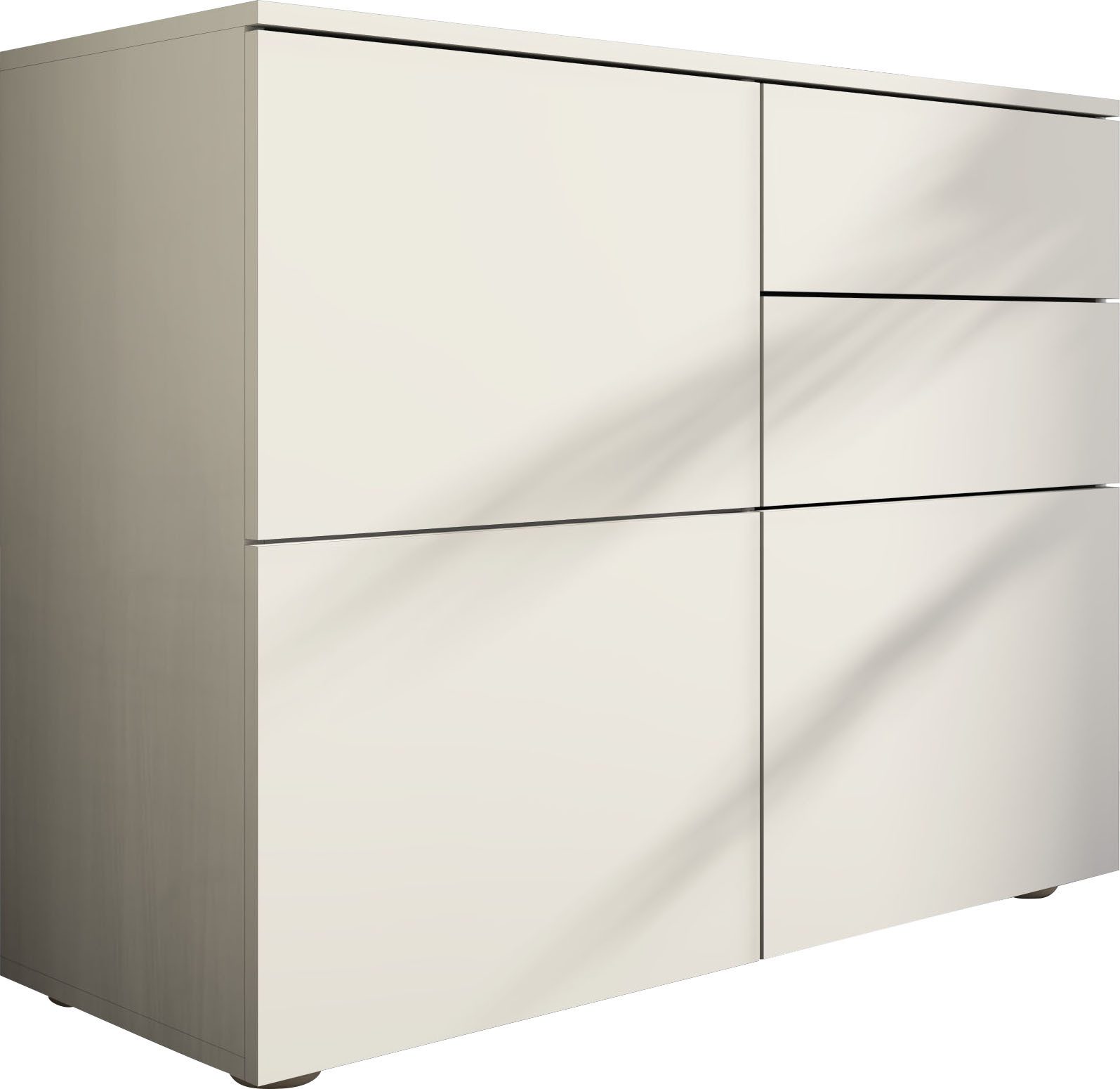 borchardt Möbel Kommode Rova, Sideboard Breite 93 cm, Push-To-Open, verstellbare Einlegeböden, viel Stauraum, Breite 93cm