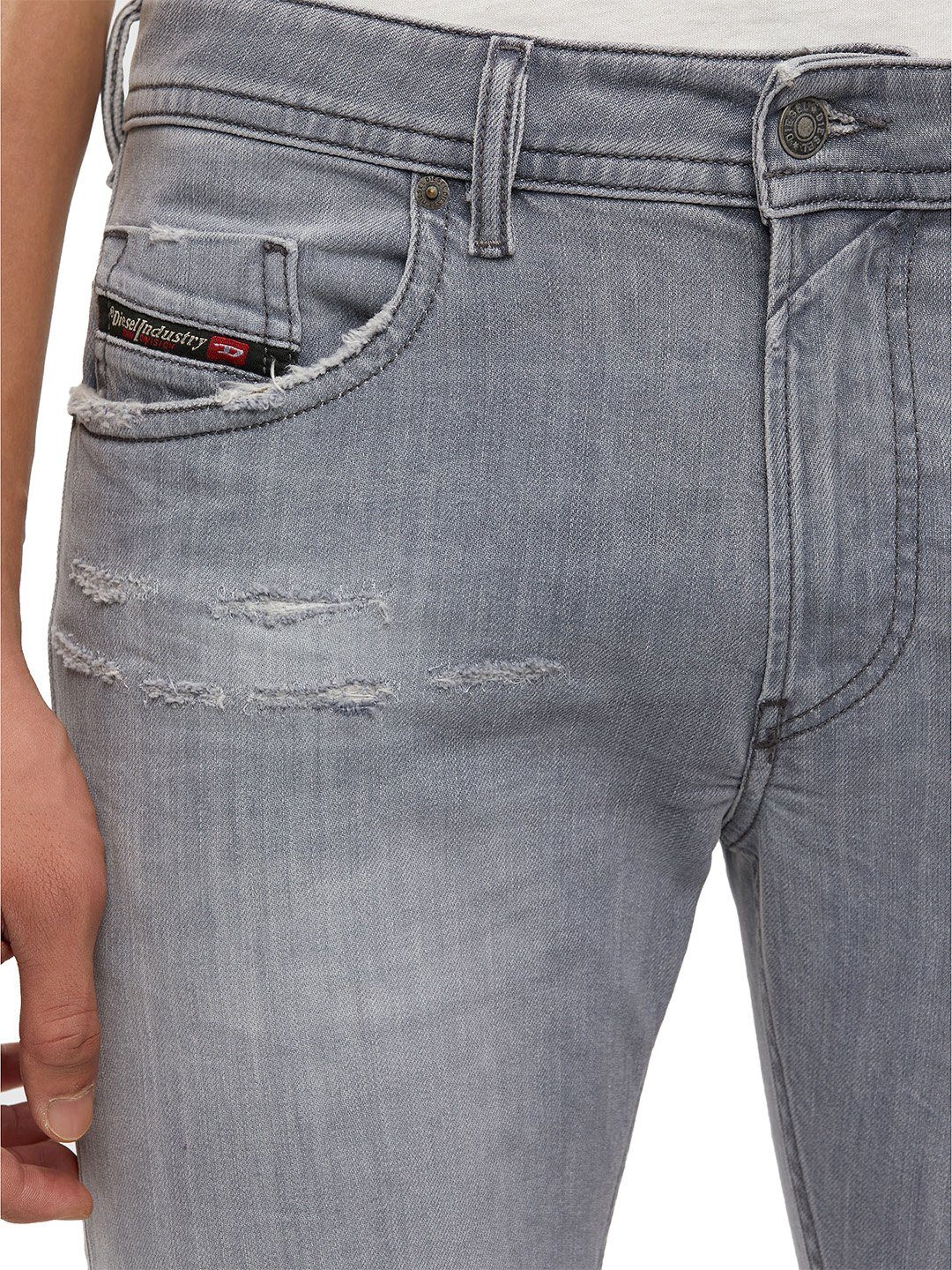 Hose Grau Slim-fit-Jeans - Diesel Thommer-X 009DC Stretch W29 L32 -