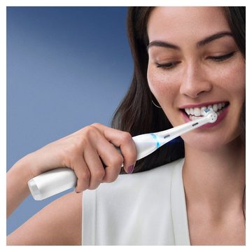 Oral-B Elektrische Zahnbürste iO 8 + Reiseetui - White Alabaster