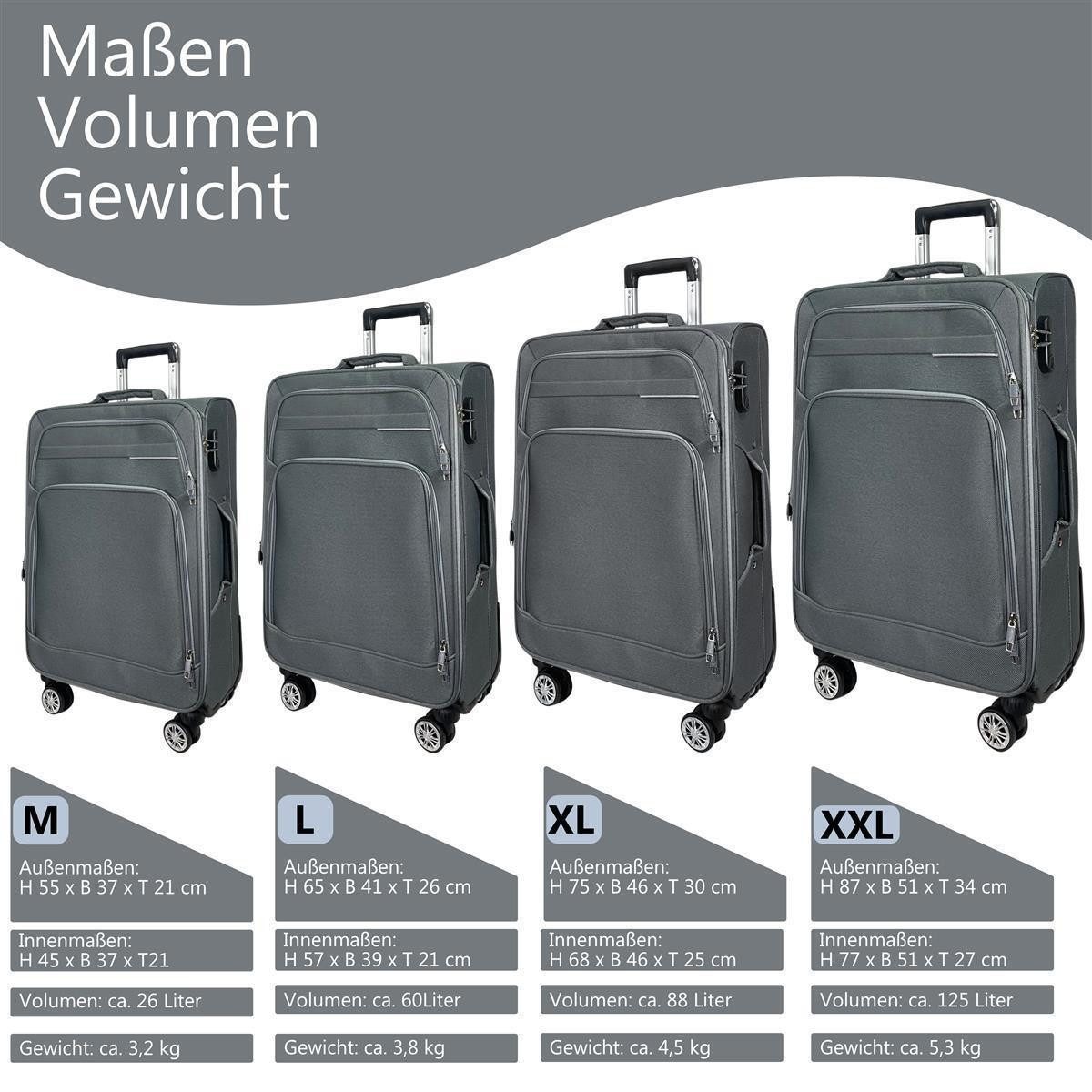 MTB Koffer Stoffkoffer 4-Rollen Trolley Koffer Reisekoffer Tasche Reisetasc günstig online kaufen