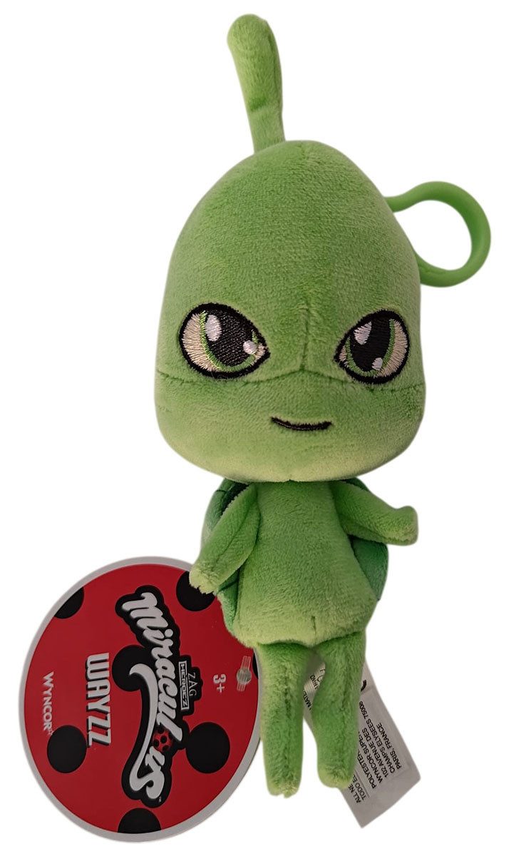 Miraculous Plüschfigur Miraculous Ladybug Kwami Wayzz Plüschfigur 12,7 cm mit Karabiner