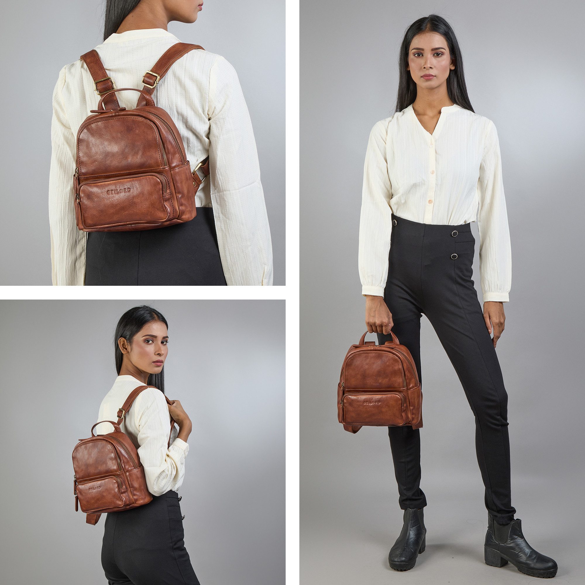 STILORD Cityrucksack "Sue" Rucksack Damen Leder günstig online kaufen