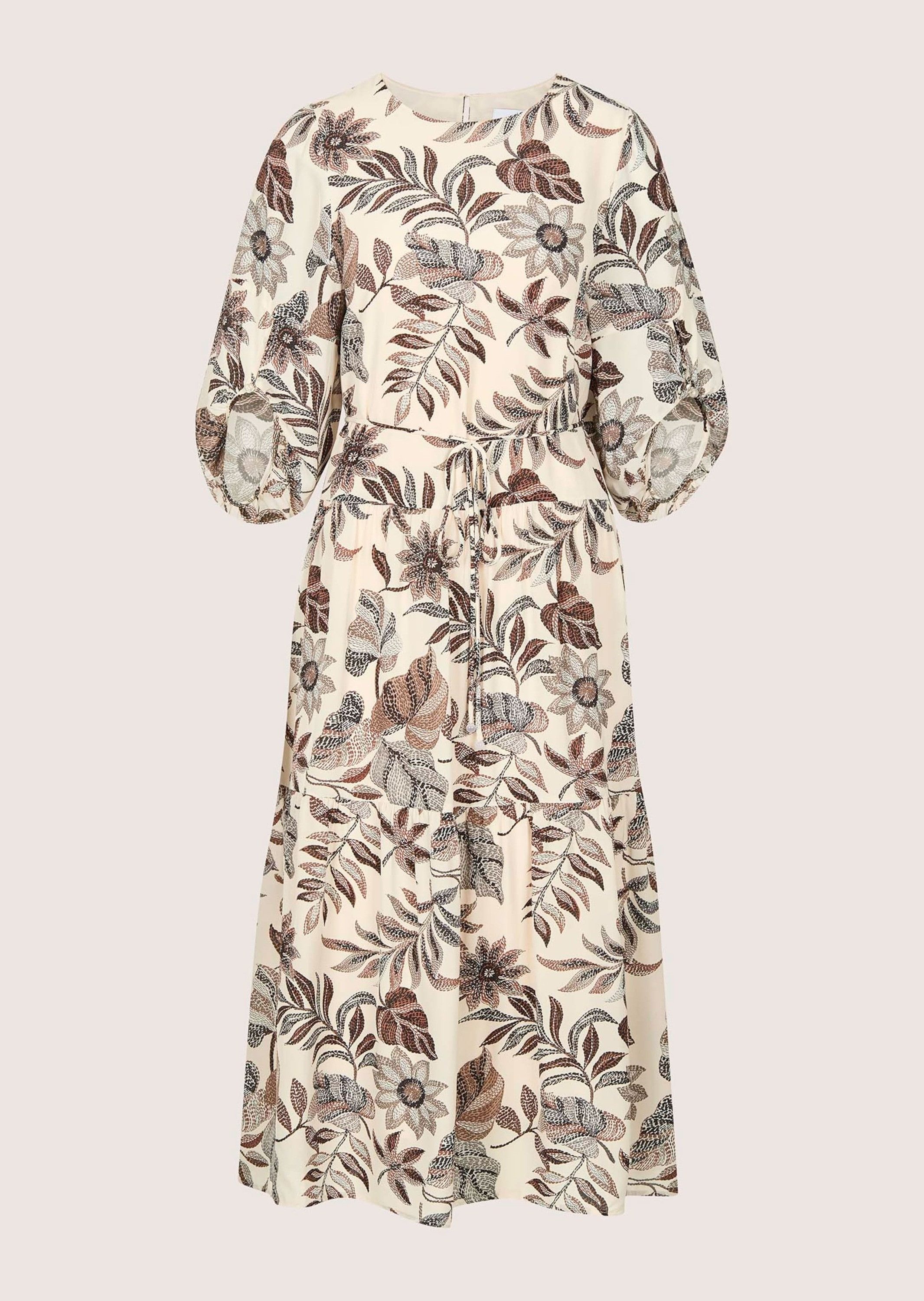 Maxikleid Viskosekleid mit floralem Design