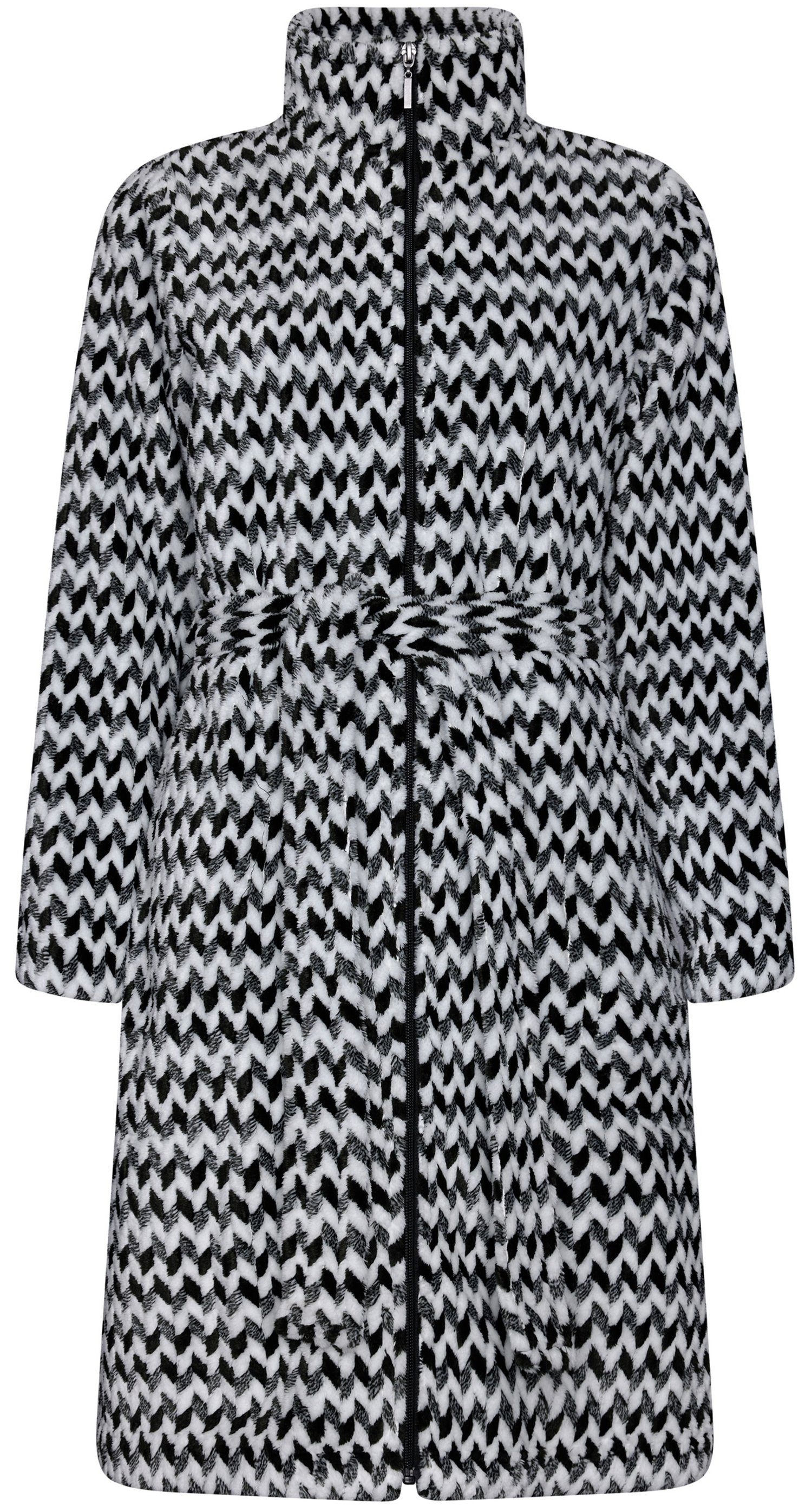 Pastunette Damenbademantel Damen Fleece mit Reißverschluss, Midi, Polyester günstig online kaufen