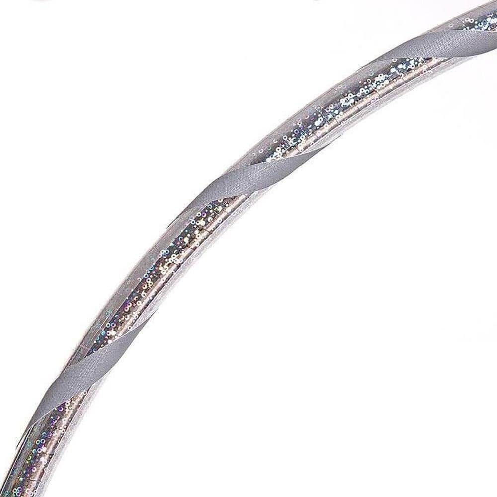 Hoopomania Hula-Hoop-Reifen Glamour Hula Hoop Reifen Ø70cm, in Silber