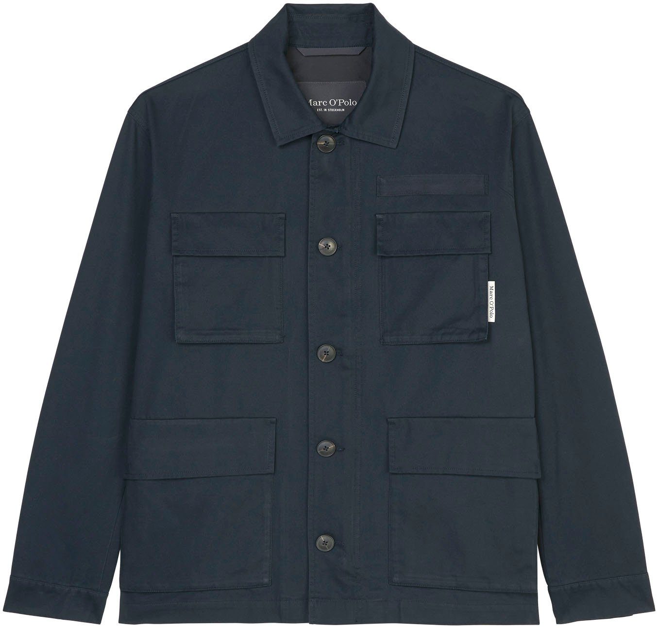 im Cargo-Jacken-Stil Hemdjacke Marc blau O'Polo