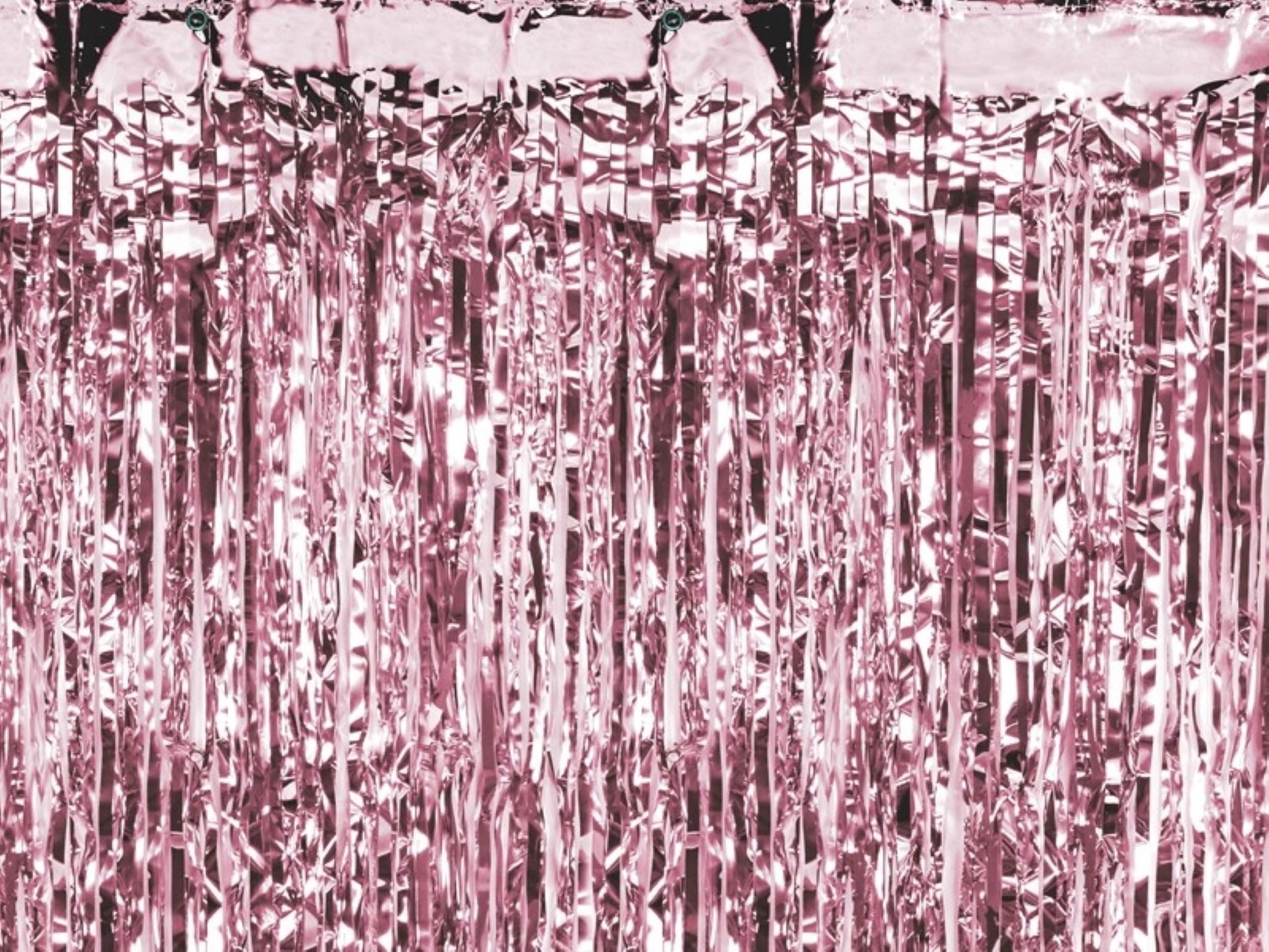 partydeco Dekorationsfolie Vorhang Roségold 90x250 cm – Stilvoller Party-Vorhang