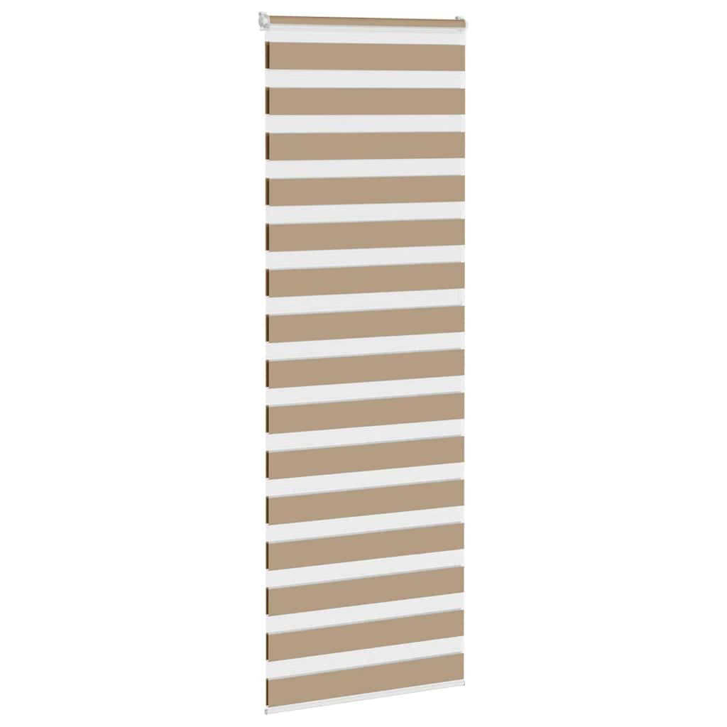 Rollo Doppelrollo Sandbraun 70x200 cm Stoffbreite 65,9 cm Polyester, vidaXL