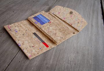 BY COPALA Geldbörse Geldbörse Kork Portemonnaie / Brieftasche mit Magnetverschluss, Dieses Kork Portemonnaie ist handmade & vegan