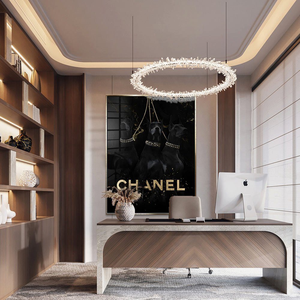 DOTCOMCANVAS® Acrylglasbild, Acrylglasbild, Elegant, Gold, Hochkant, günstig online kaufen