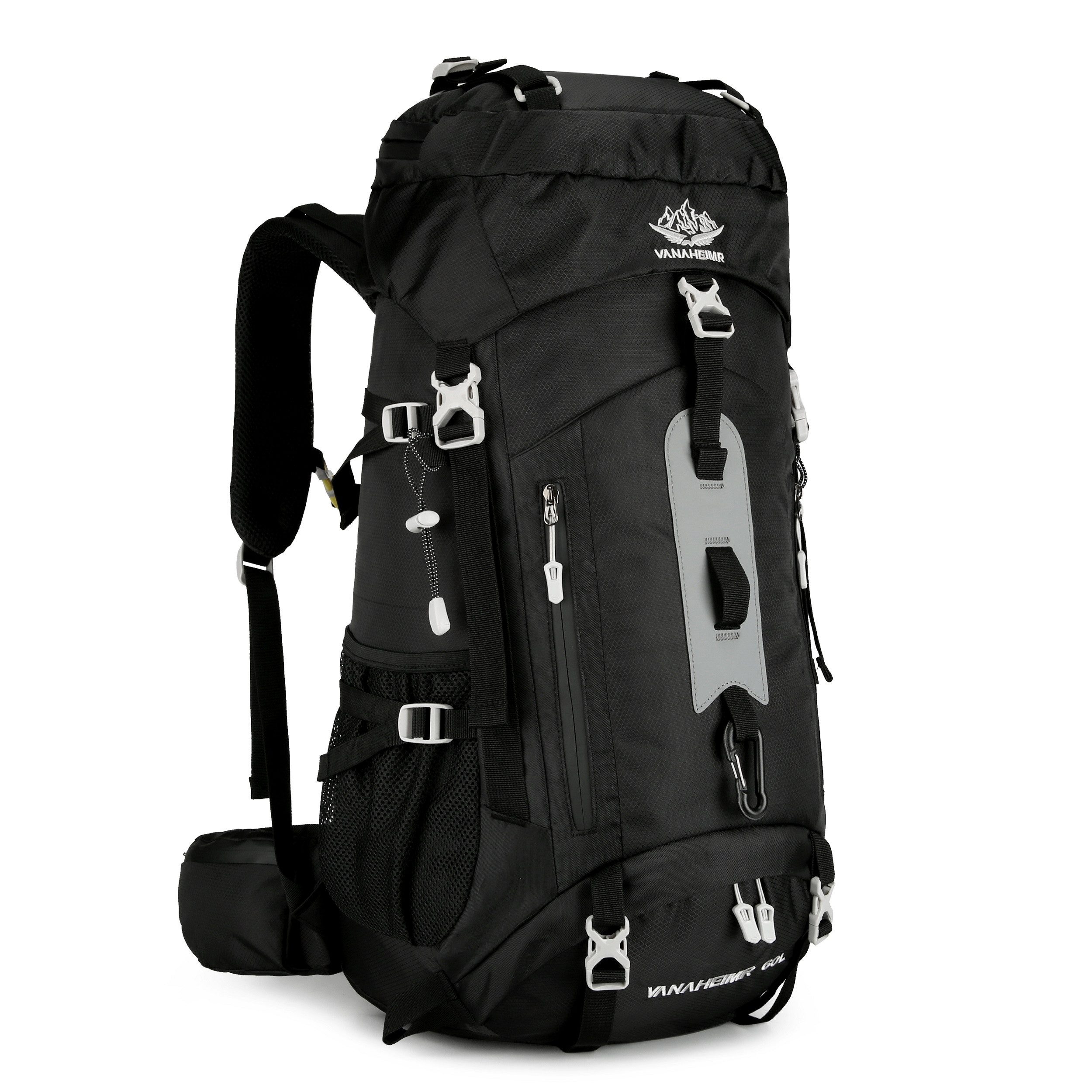 Maity Wanderrucksack 60L Ultraleichter Wasserdichter ergonomisch Trekkingrucksack (mit Regenhülle, mit Hüftgurt und Bauchtasche), Multifunktions Reisetasche für Klettern Camping Urlaub