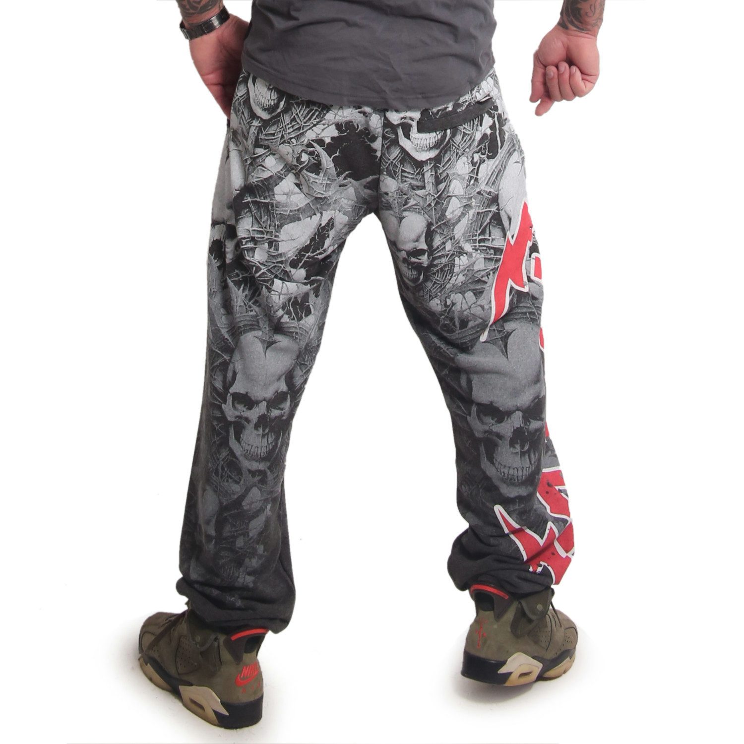 Yakuza Pantaloni Jogger Uomo Silent Loose – Vestibilità Oversize, Cotone Morbido Con Stampe Vintage - 3