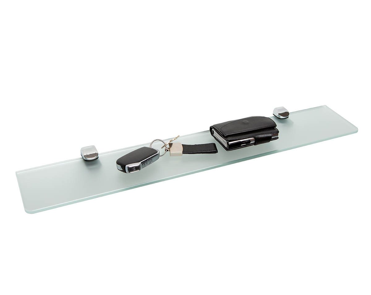 einfachgutemoebel Waschtisch-Set Glasregal 60x10cm Sicherheitsglas ESG, günstig online kaufen