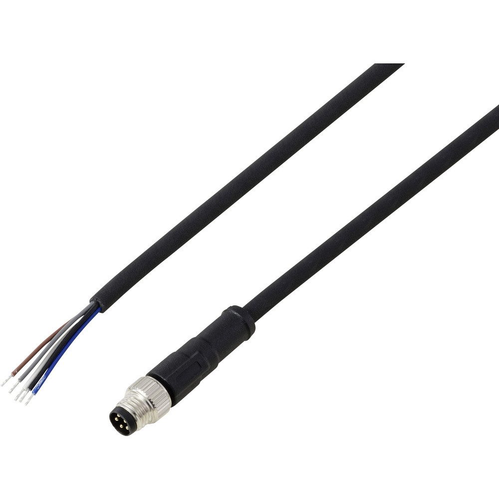 TRU COMPONENTS Steckdose TRU COMPONENTS TC-13752048 Anschlussleitung M8 x 1 Stecker, gerade 10, TC-13752048