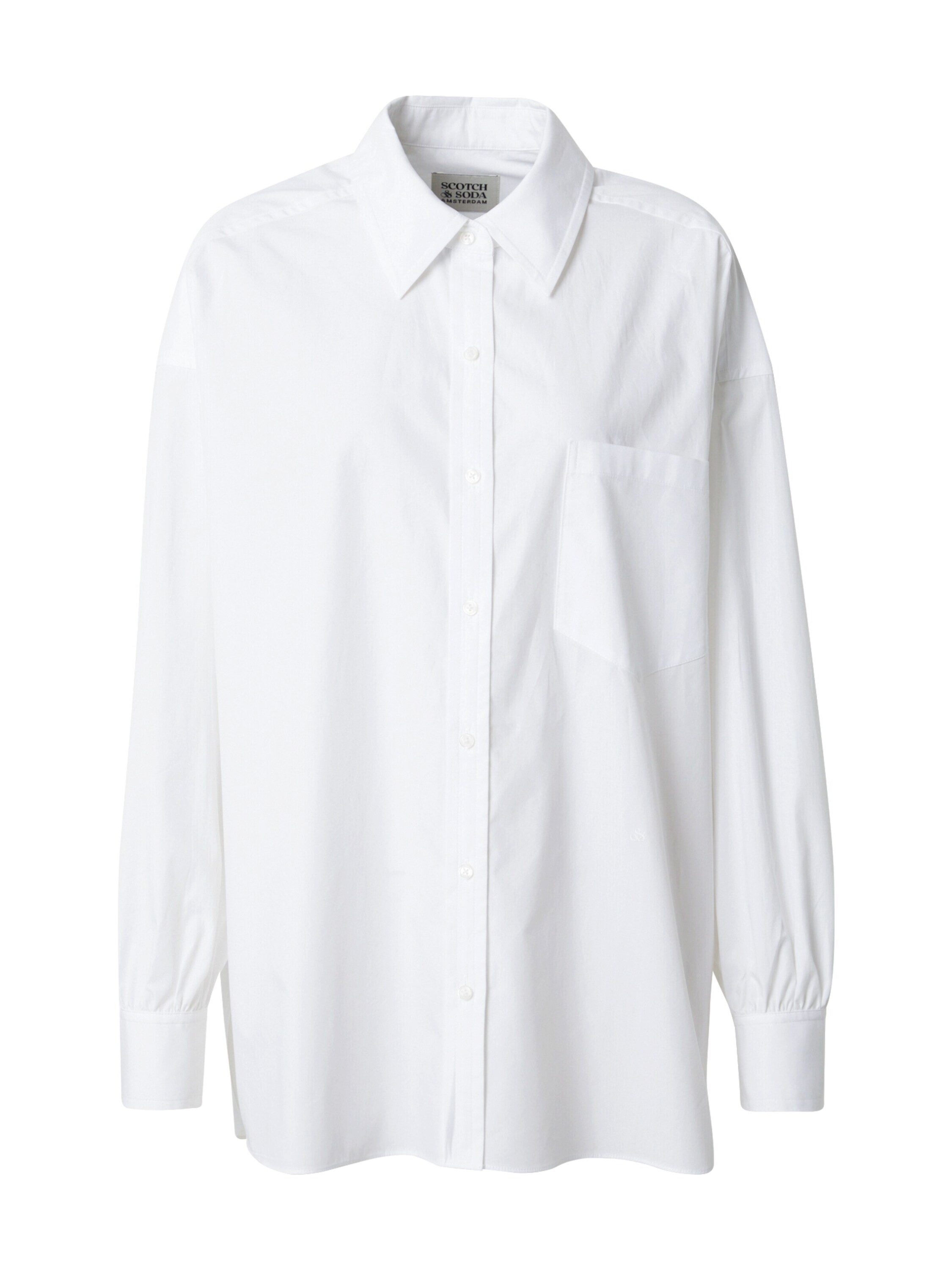 Scotch & Soda Langarmbluse (1-tlg) Drapiert/gerafft