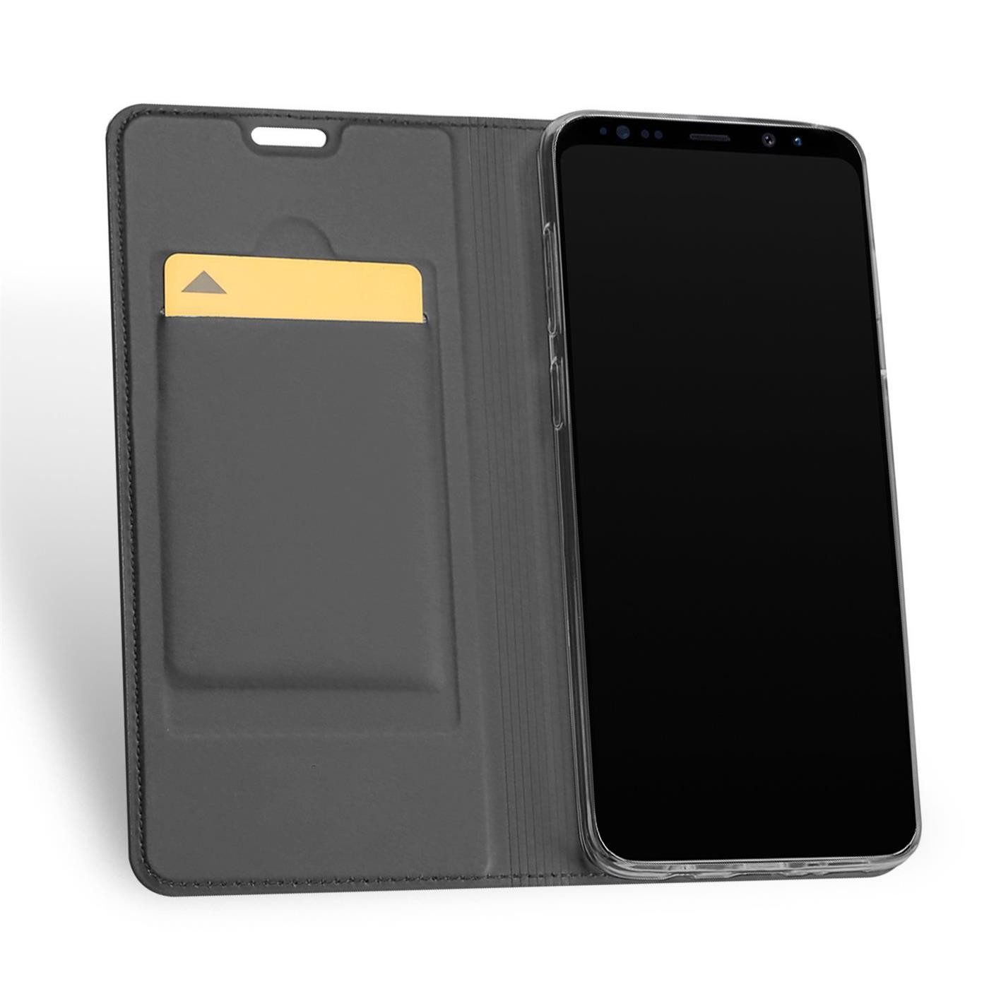 CoolGadget Handyhülle Magnet Case Handy Tasche für Samsung Galaxy S9 5,8 Zoll, Hülle Klapphülle Ultra Slim Flip Cover für Samsung S9 Schutzhülle