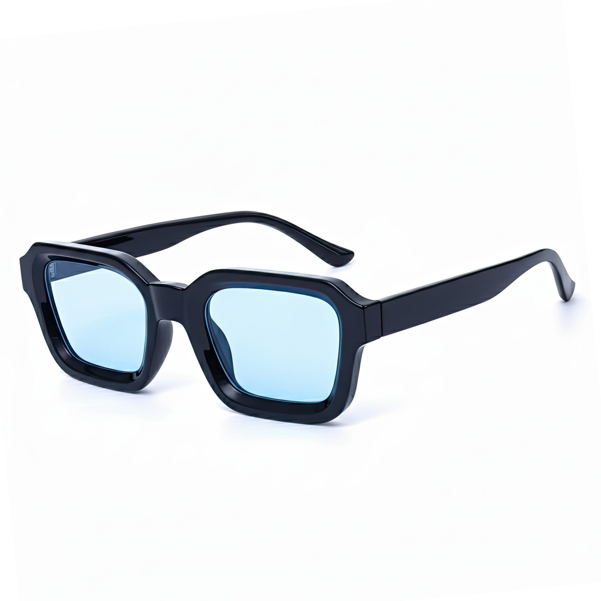 salazar.plus Sonnenbrille Dick Rechteckig Unisex Klotzig Damen Herren Brille schwarz orange blau