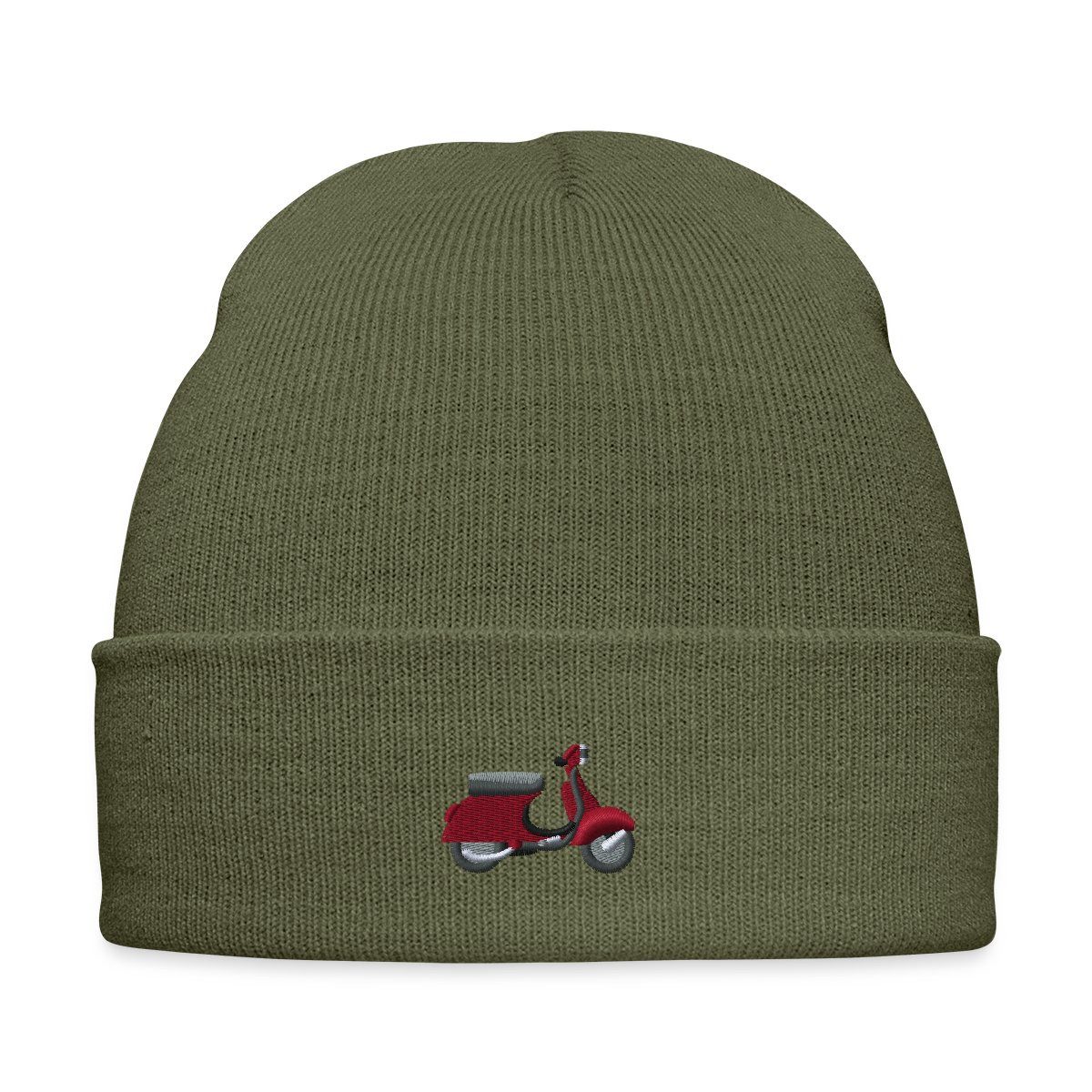 Beanie Motorroller Stickerei Bestickte Wintermütze