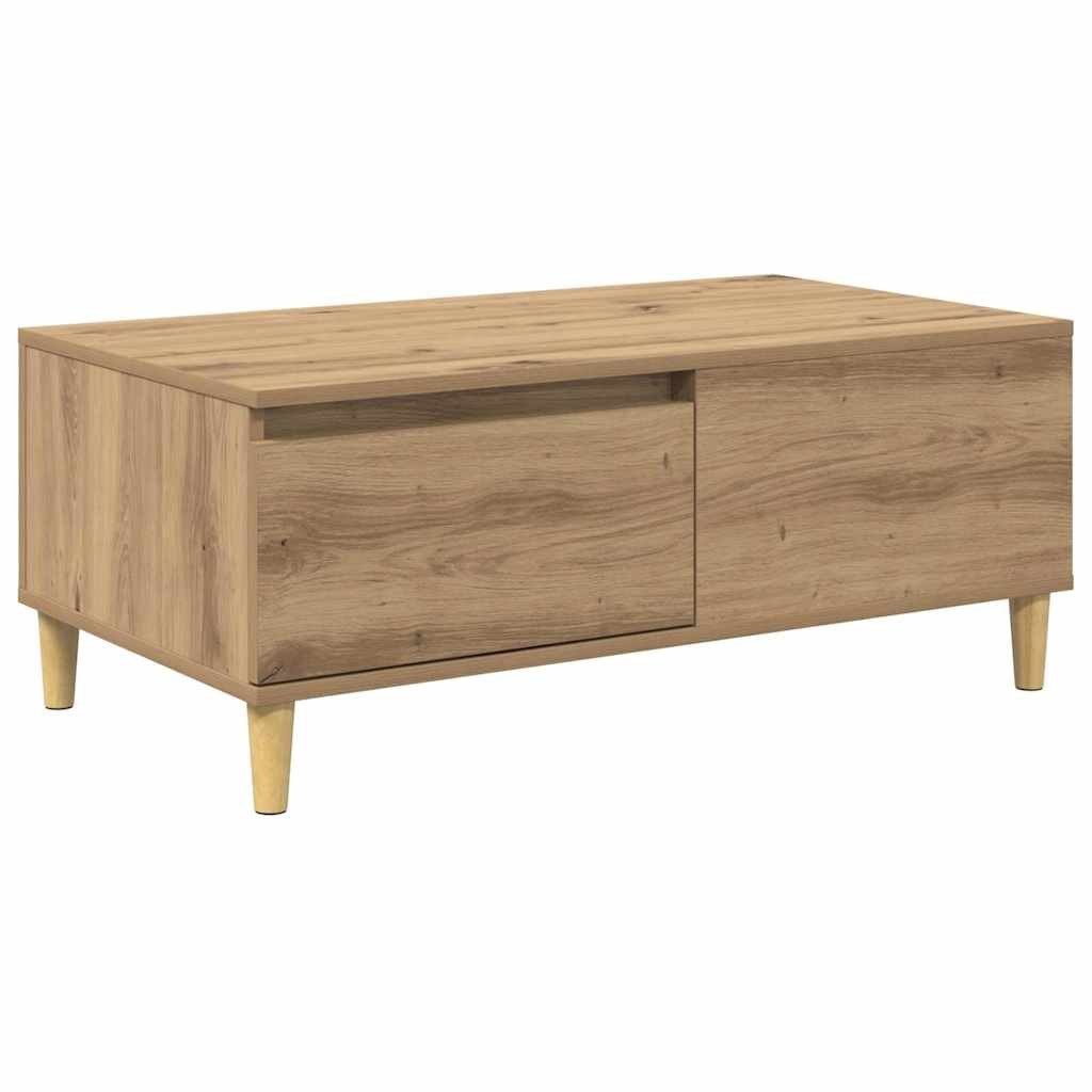 vidaXL Couchtisch 90 x 50 x 35 cm Couchtisch Artisan-Eiche 90x50x35 cm Holzwerkstoff mod