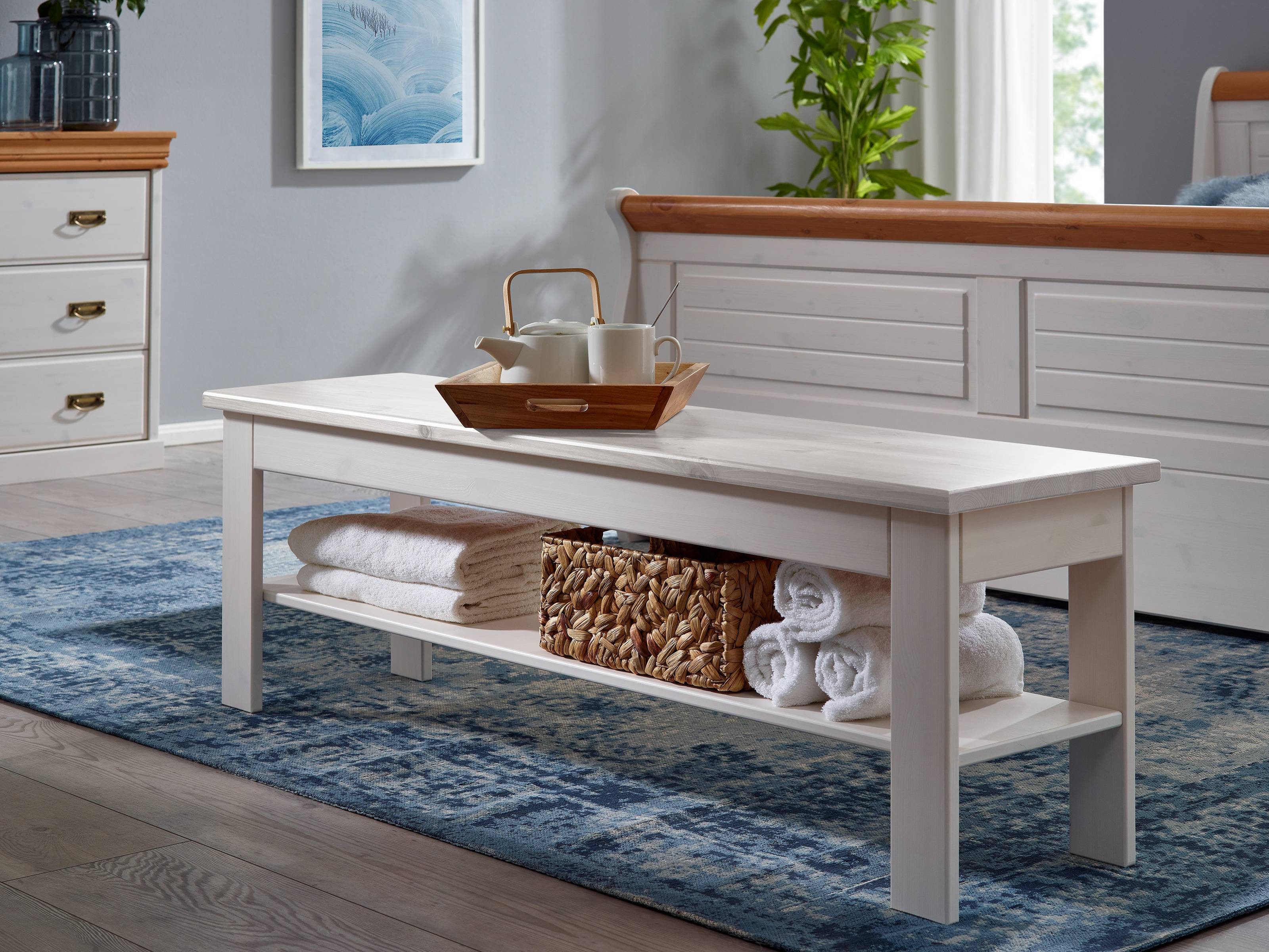 G+K Möbelvertriebs GmbH Bettbank 140 x 45 x 35 cm (B/H/T)