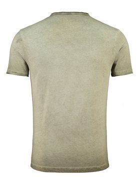 Key Largo T-Shirt T-Shirt Highway Print Motiv vintage Look MT00286 V-Auschnitt bedruckt kurzarm slim fit