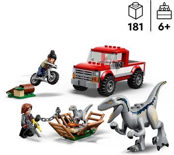 LEGO® Konstruktionsspielsteine Blue & Beta in der Velociraptor-Falle (76946), LEGO® Jurassic World, (181 St), Made in Europe