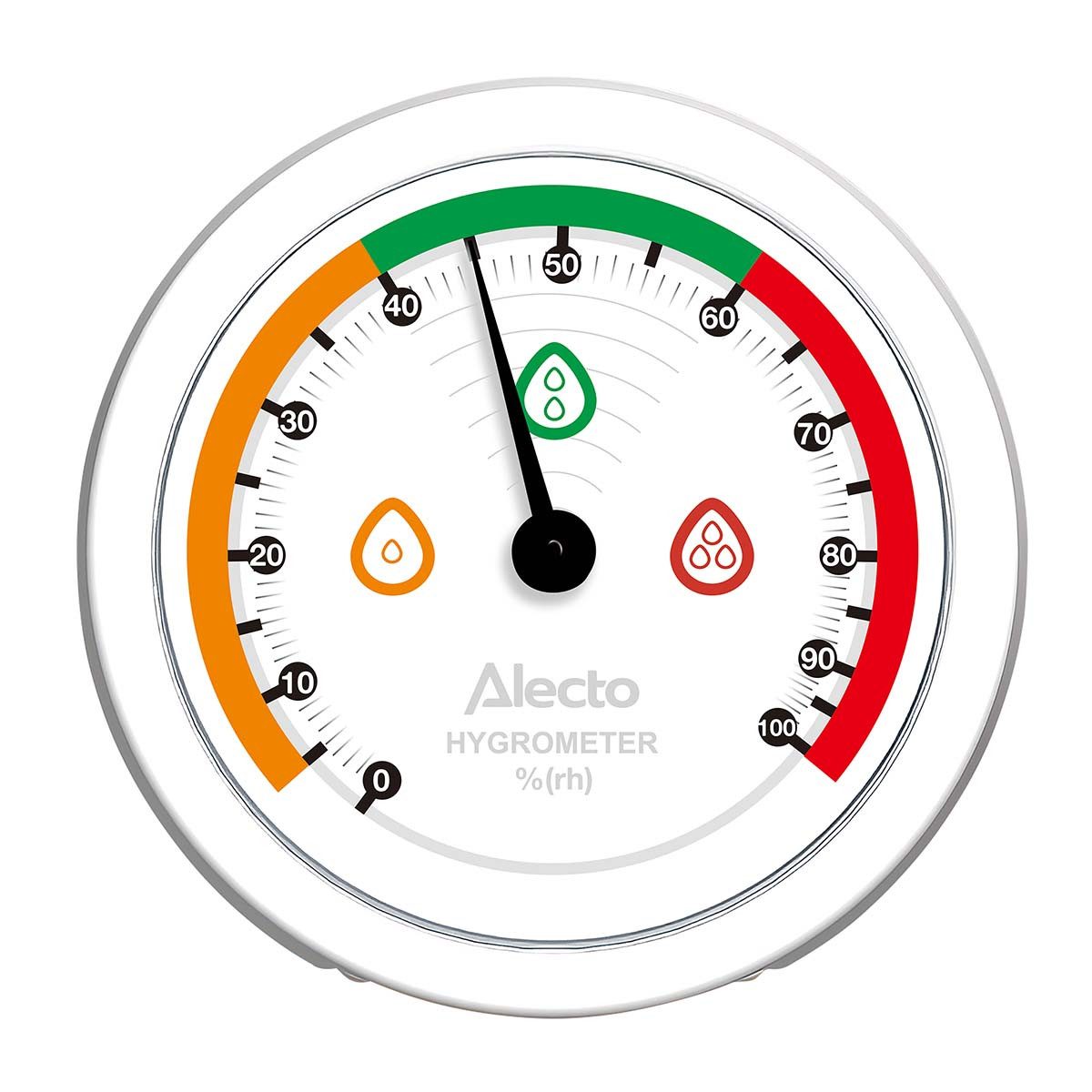 Alecto Hygrometer WS-05WH, (1-St), prÄziser Analog-Sensor, wartungsfrei, für schönes Raumklima