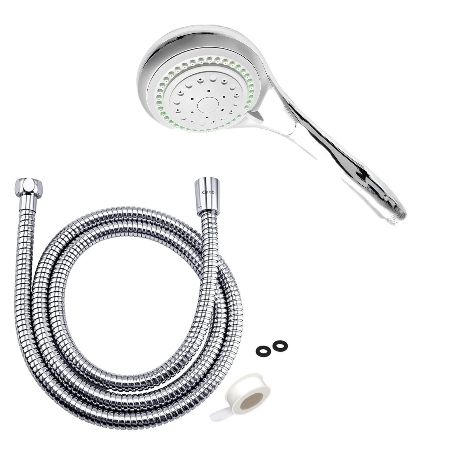 Jumpeak Brausegarnitur brausekopf,duschkopf mit schlauch,handbrause dusche,badezimmer set, set, Handbrause, Brauseschlauch, 1-tlg, duschkopf wassersparend,badezimmer zubehör,chromierte Oberfläche