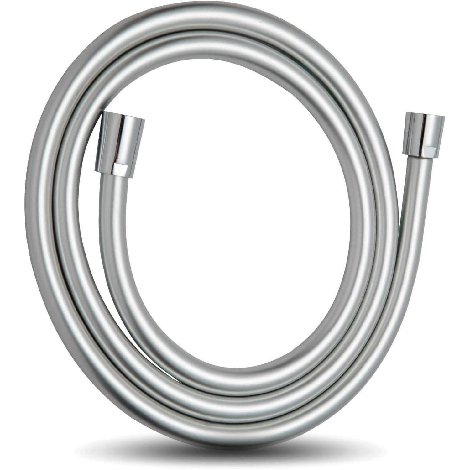 LuxusKollektion Brauseschlauch Duschschlauch universal Hochdruck Waschmaschine Ersatz 1m 1,2m Silber