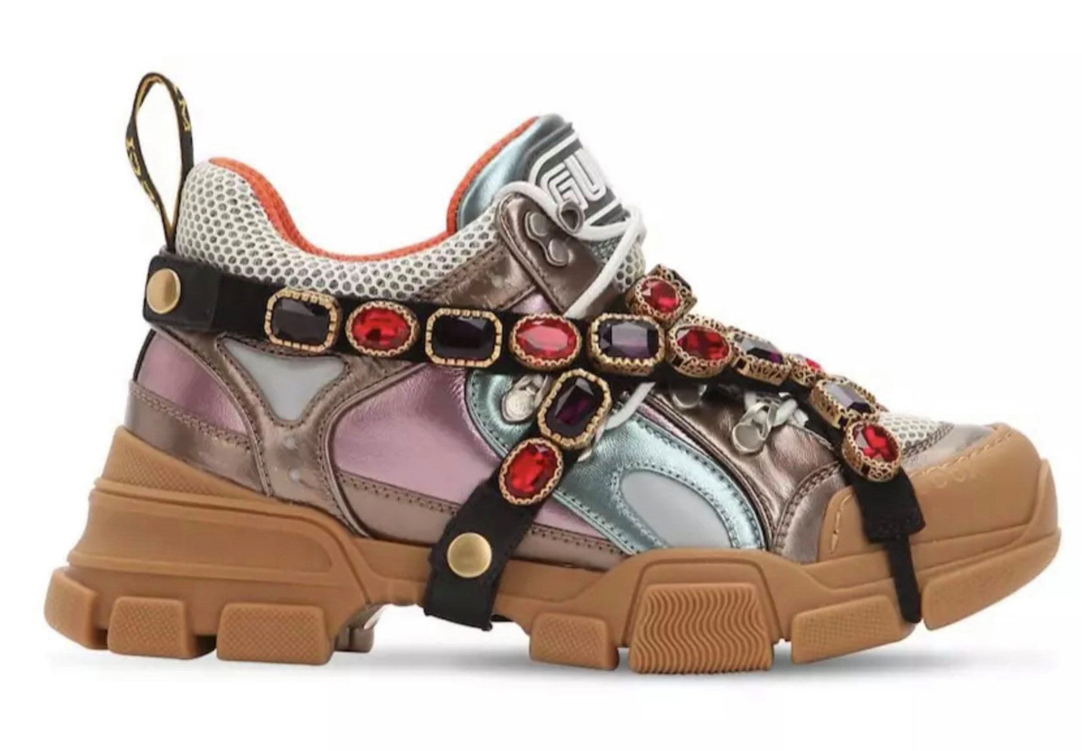GUCCI Flashtrek Removable Crystal Trainers 36,5 Sneaker