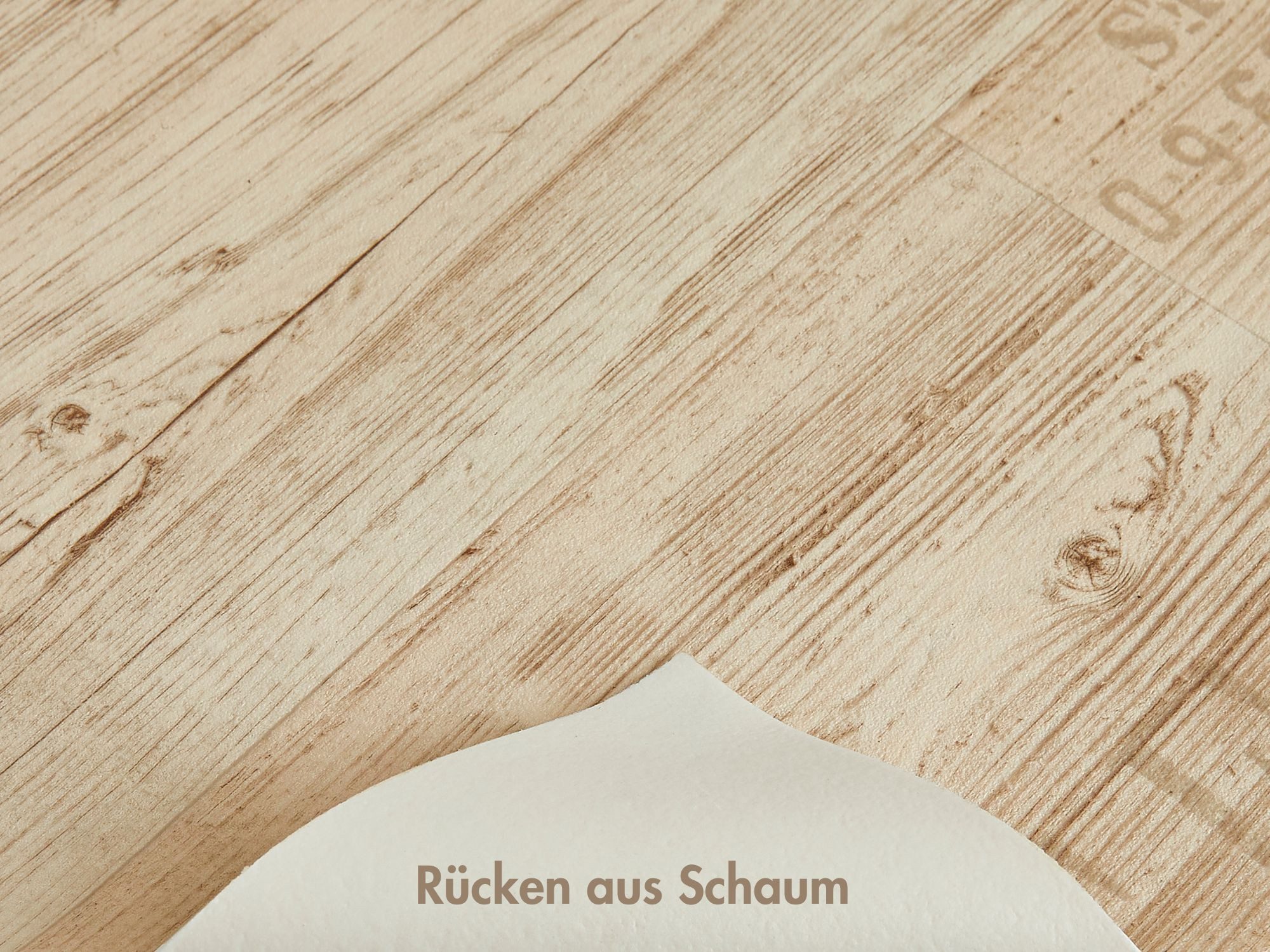 misento Vinylboden Silent in Holzoptik Vintage, trittschalldämmend, für Feuchtraum- und Privatbereiche, PVC Bodenbelag Meterware 200/400 cm breit, Stärke 2,8 mm