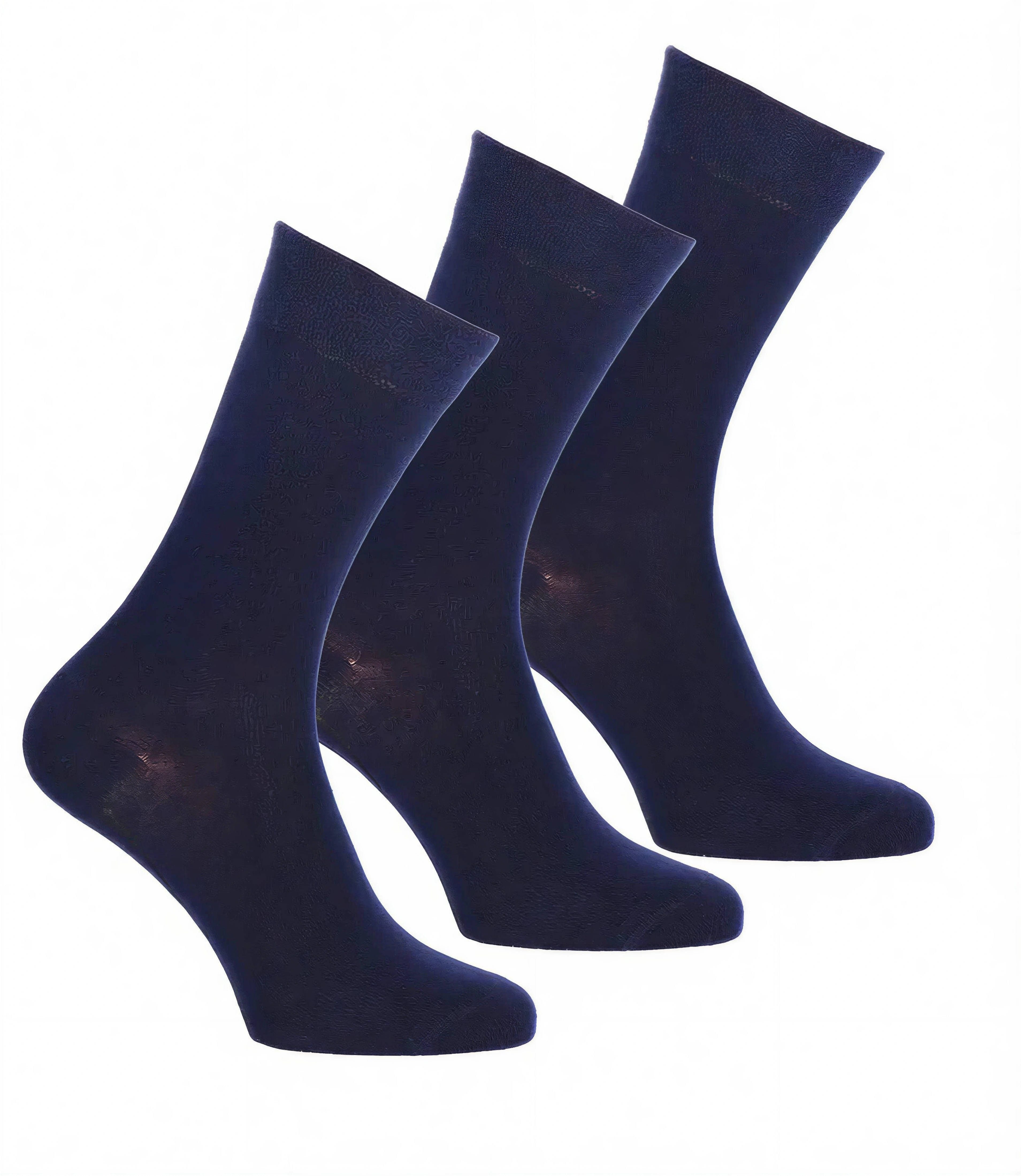 Wilox Basicsocken Baumwolle Socken mit Softbund 3er Pack (3-Paar, 3er-Pack) aus hautfreundlicher Baumwolle