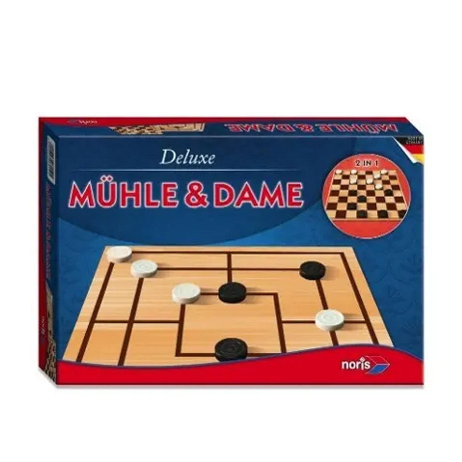 Noris Spiel Deluxe - Mühle & Dame