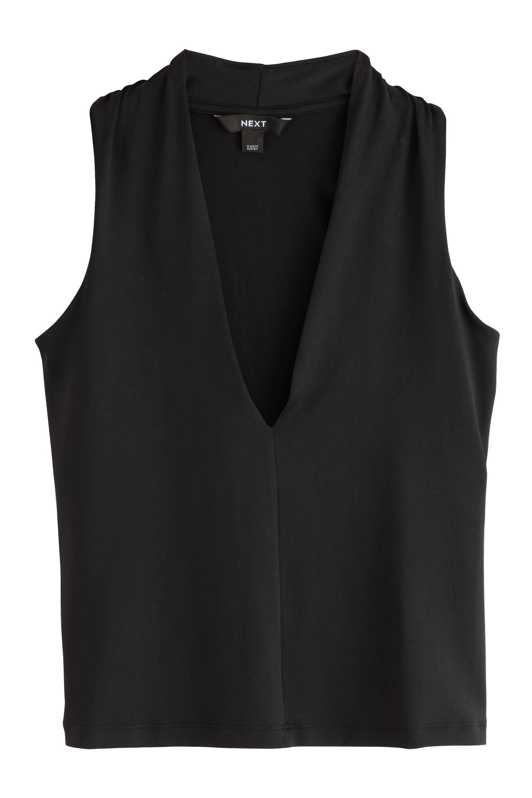 Next V-Shirt Ärmelloses Polyamid-Top mit tiefem V-Ausschnitt (1-tlg) günstig online kaufen