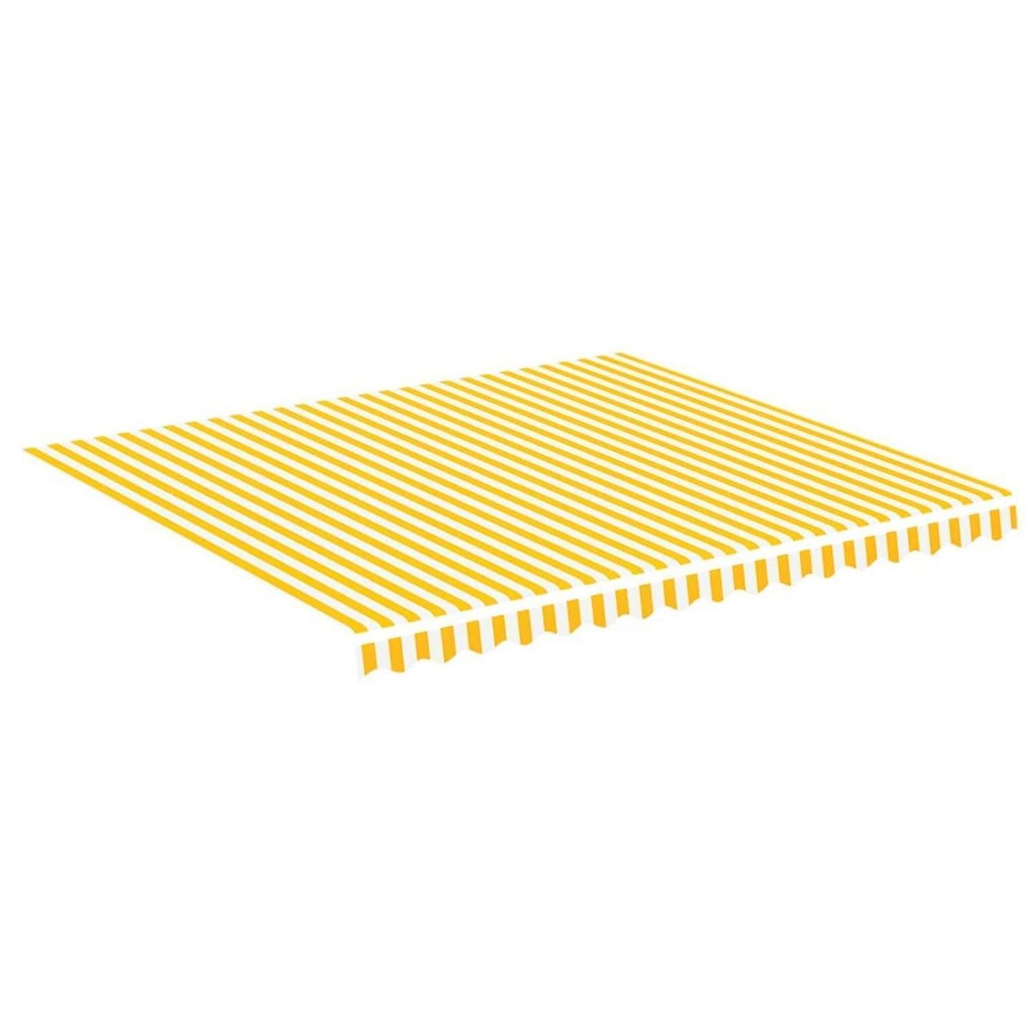 LuxusKollektion Markise Markisenstoff Gelb-Weiß 4x3,5m