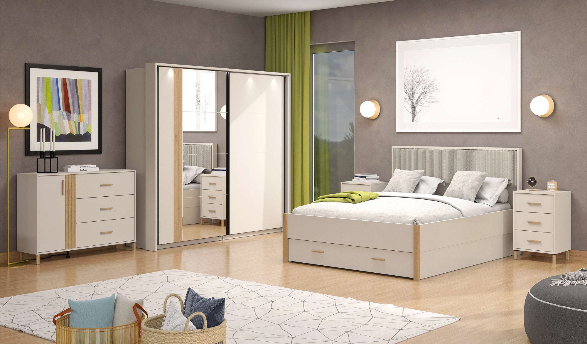 Home affaire Belfort bed drawer, under-bed storage drawer, accessory for Belfort beds 160x200cm, on casters, FSC® certified