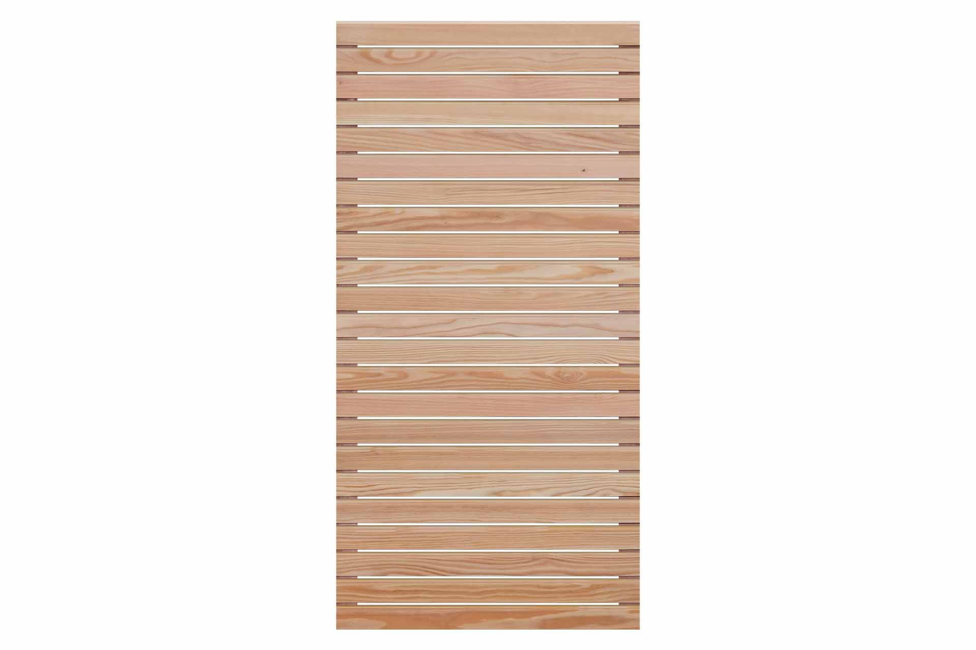 Mega-Holz Sichtschutzelement Sichtschutzzaun Rhombus DIY Lärche Natur 90 x180 cm