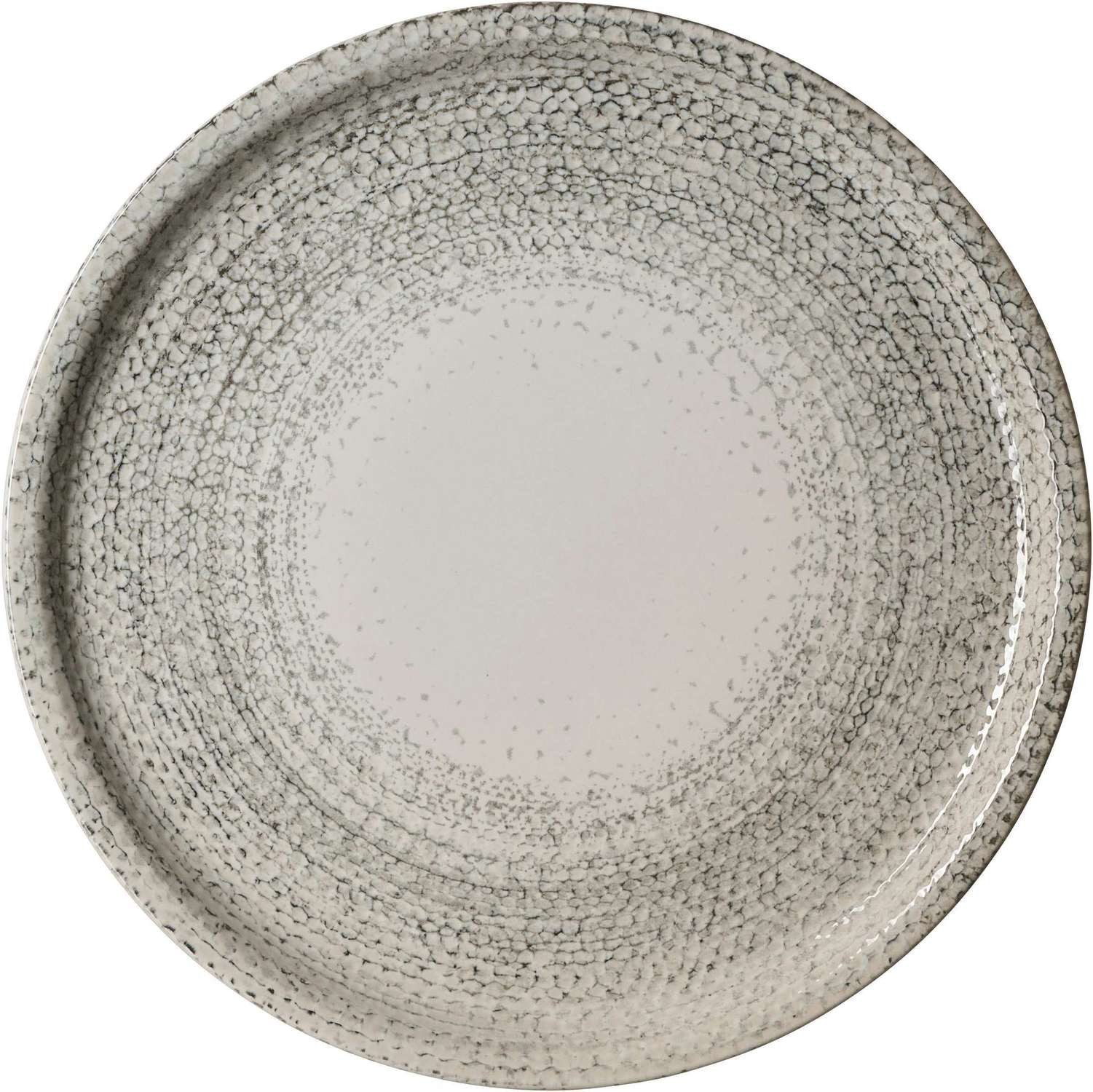 Ritzenhoff & Breker Servierplatte Rimini Stone Gourmetplatte 30 cm aus Steinzeug in Grau, Steinzeug, (1-tlg), Manufaktur Look mit leichtem Relief