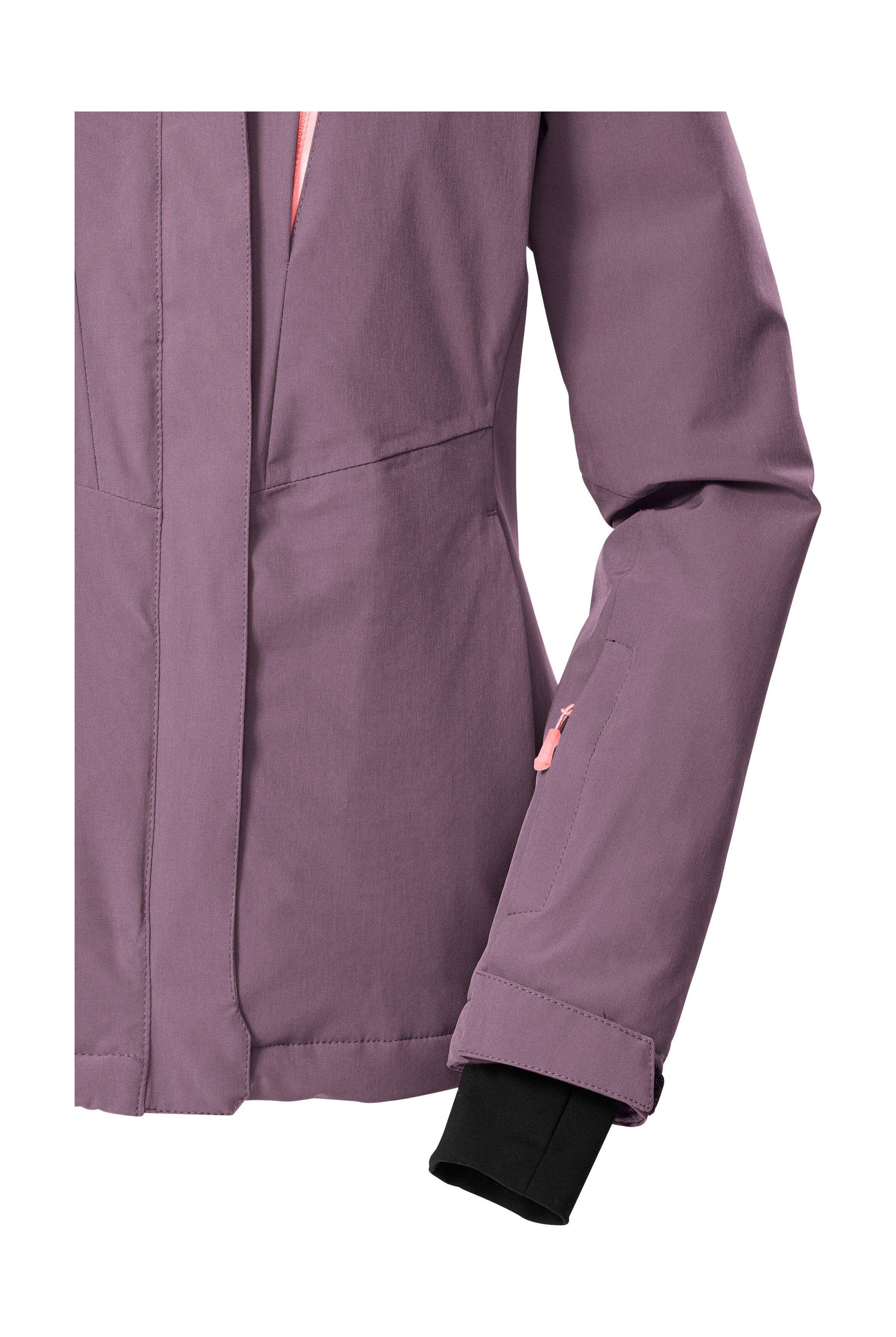 Killtec Skijacke KSW 25 WMN SKI JCKT Atmungsaktive, wasserdichte Skijacke mit abnehmbarer Kapuze