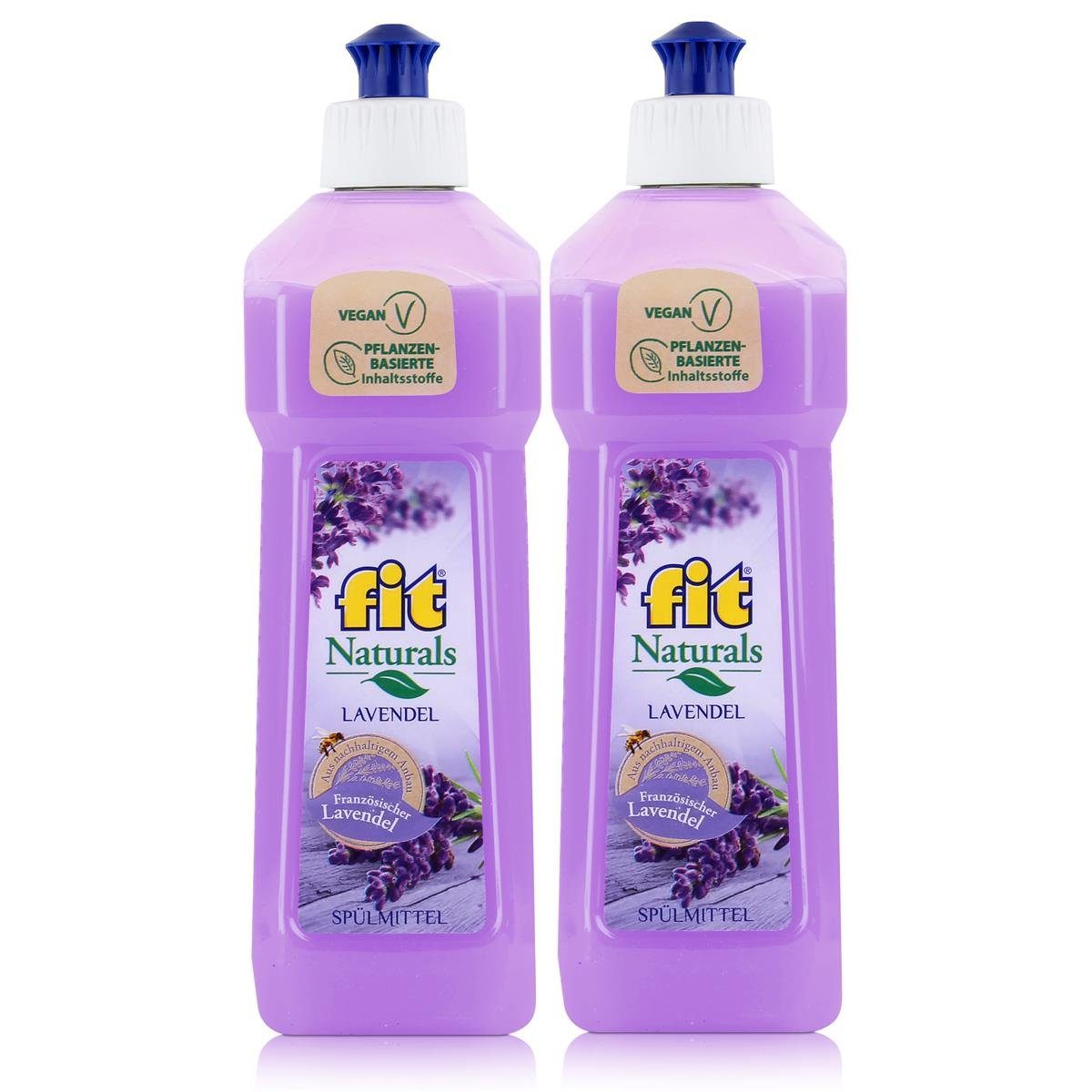 FIT fit Spülmittel Naturals Lavendel 500ml - Französischer Lavendel (2er P Geschirrspülmittel