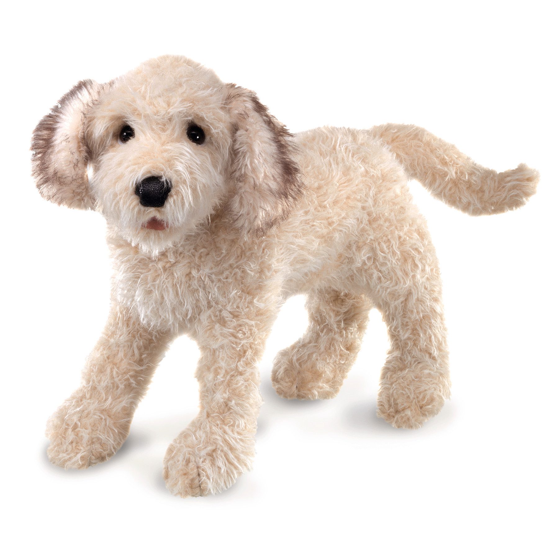 Folkmanis Handpuppen Handpuppe Folkmanis Handpuppe Hund Labradoodle 3136 (Packung)