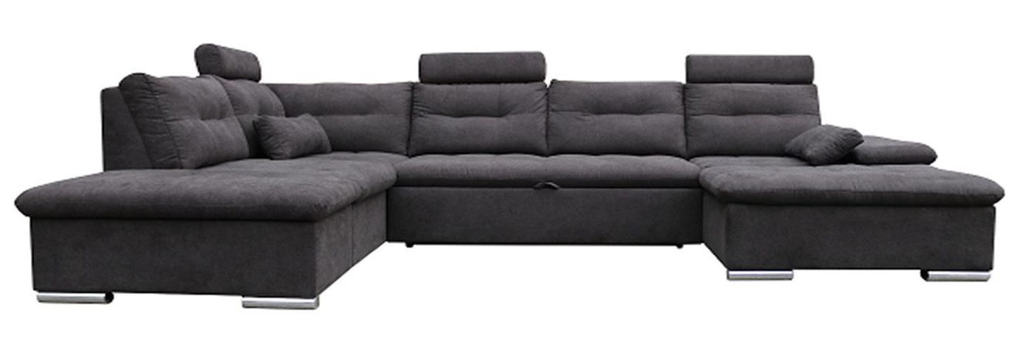 Xlmoebel Wohnlandschaft U-Form Ecksofa mit Stoffbezug und Schlaffunktion, U-Form Ecksofa, Hergestellt in Europa