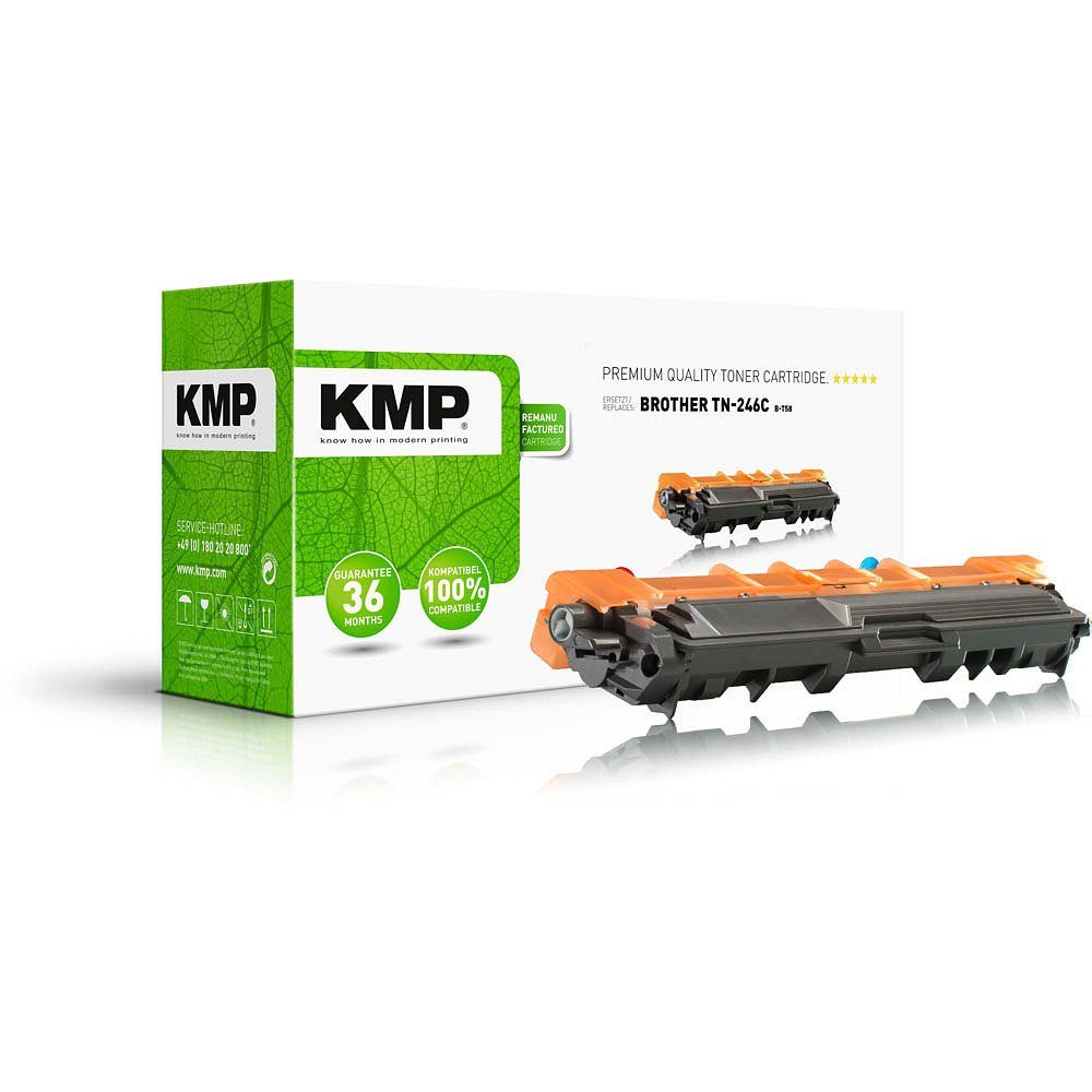 KMP Brother Toner Tonerkartusche TN-246 B-T58 (1-St) cyan, - 1 ERSETZT