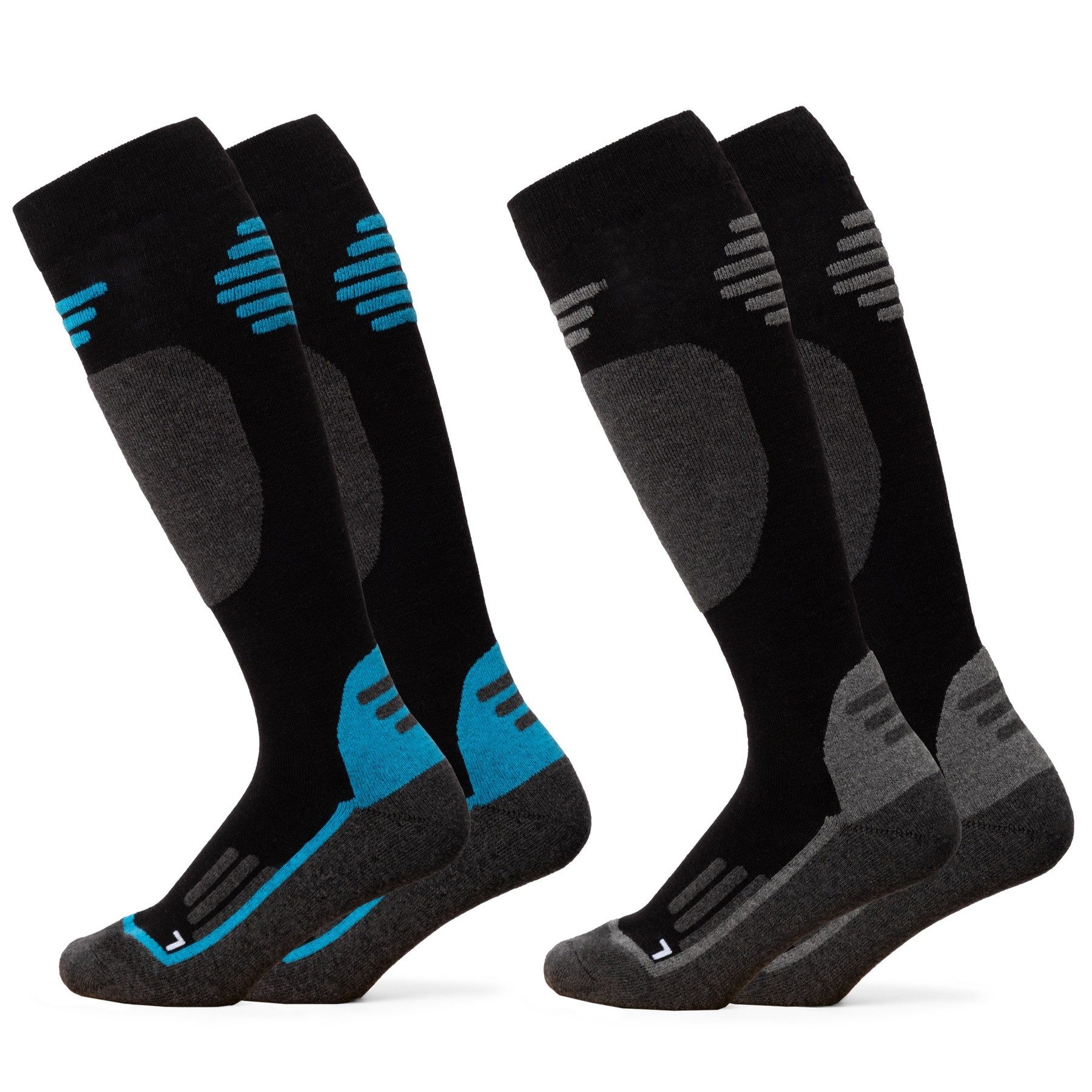 OCCULTO Skisocken Herren & Damen Merino Skisocken 2er Pack (Modell: Toni) (2-Paar)