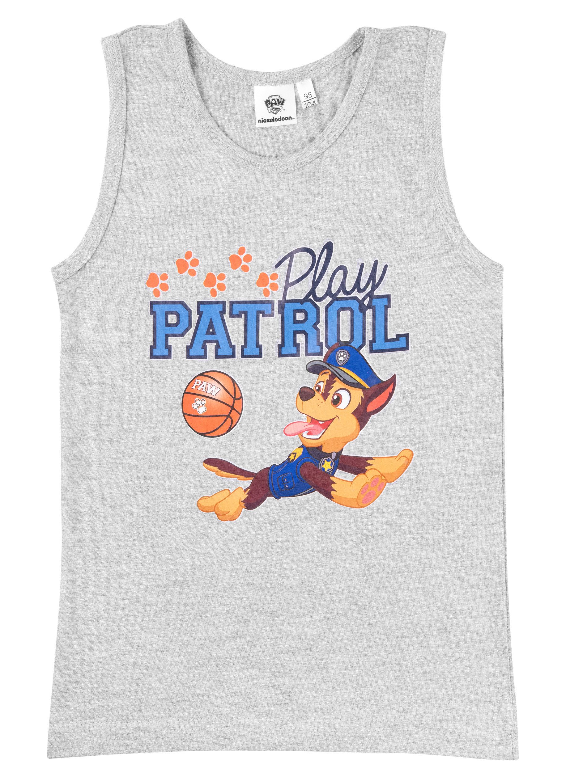 United Labels® T-Shirt Paw Patrol Tank Top Play Patrol Chase Kinder Shirt Hemdchen Ärmellos